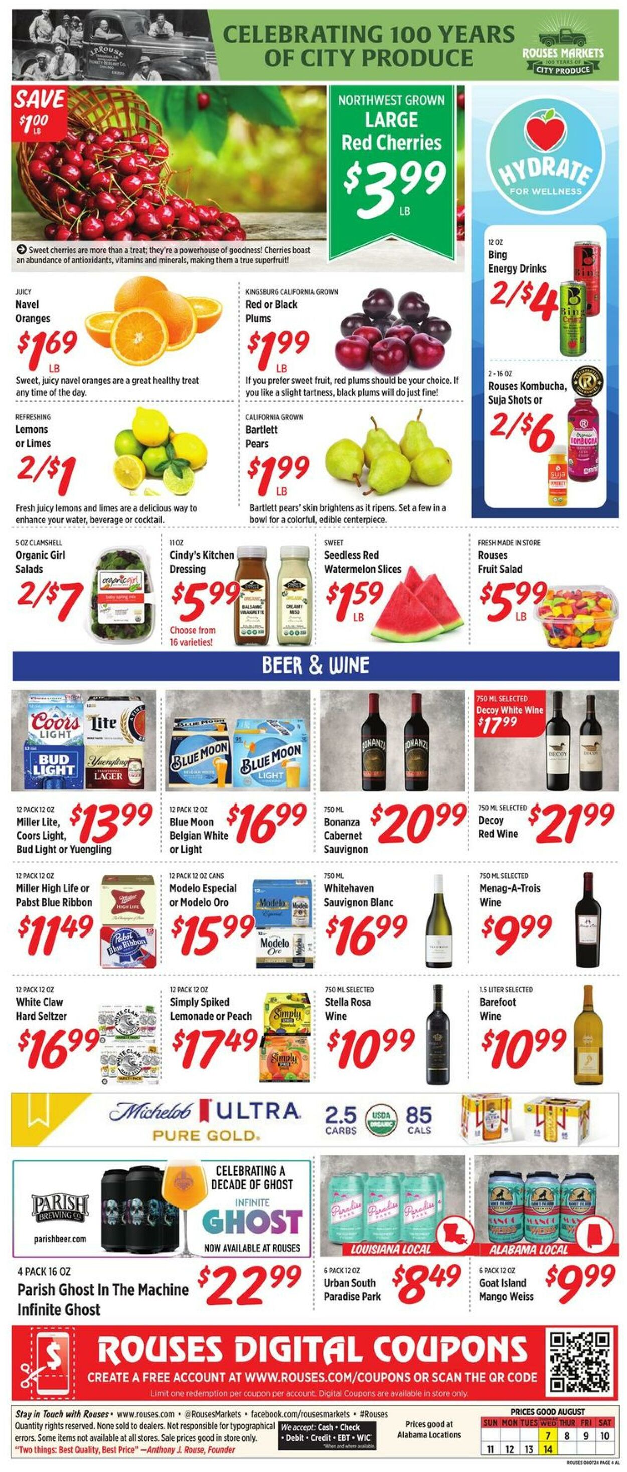 Weekly ad Rouses 08/07/2024 - 08/14/2024