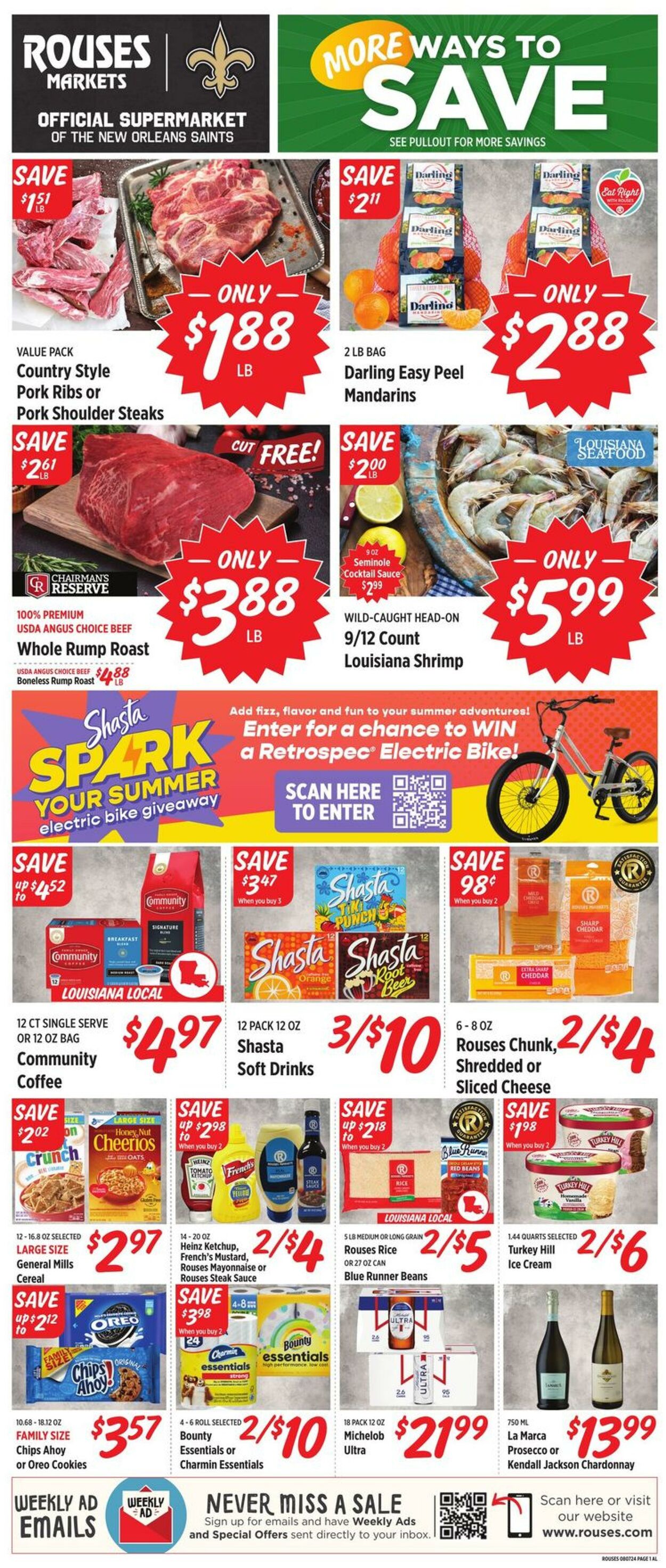 Weekly ad Rouses 08/07/2024 - 08/14/2024