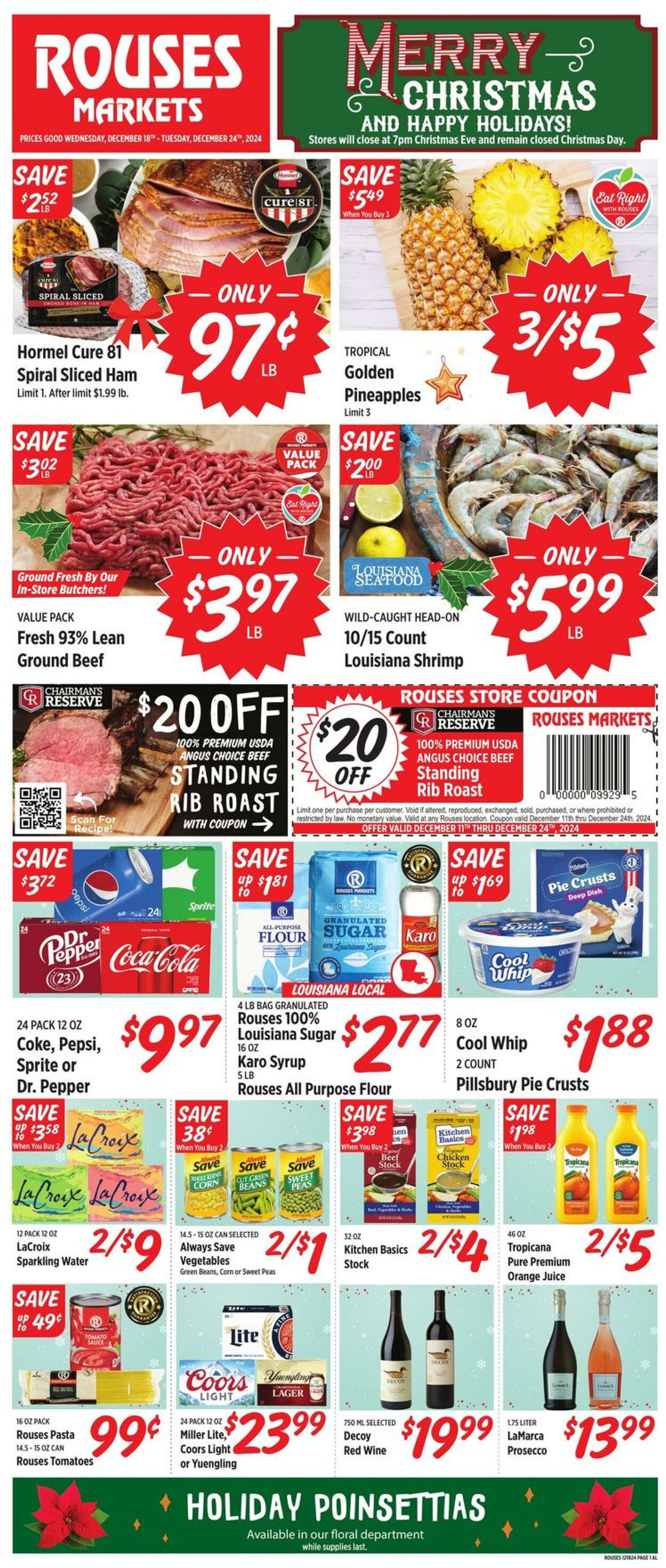 Weekly ad Rouses 12/18/2024 - 12/24/2024