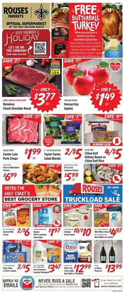 Weekly ad Rouses 11/01/2023 - 11/08/2023