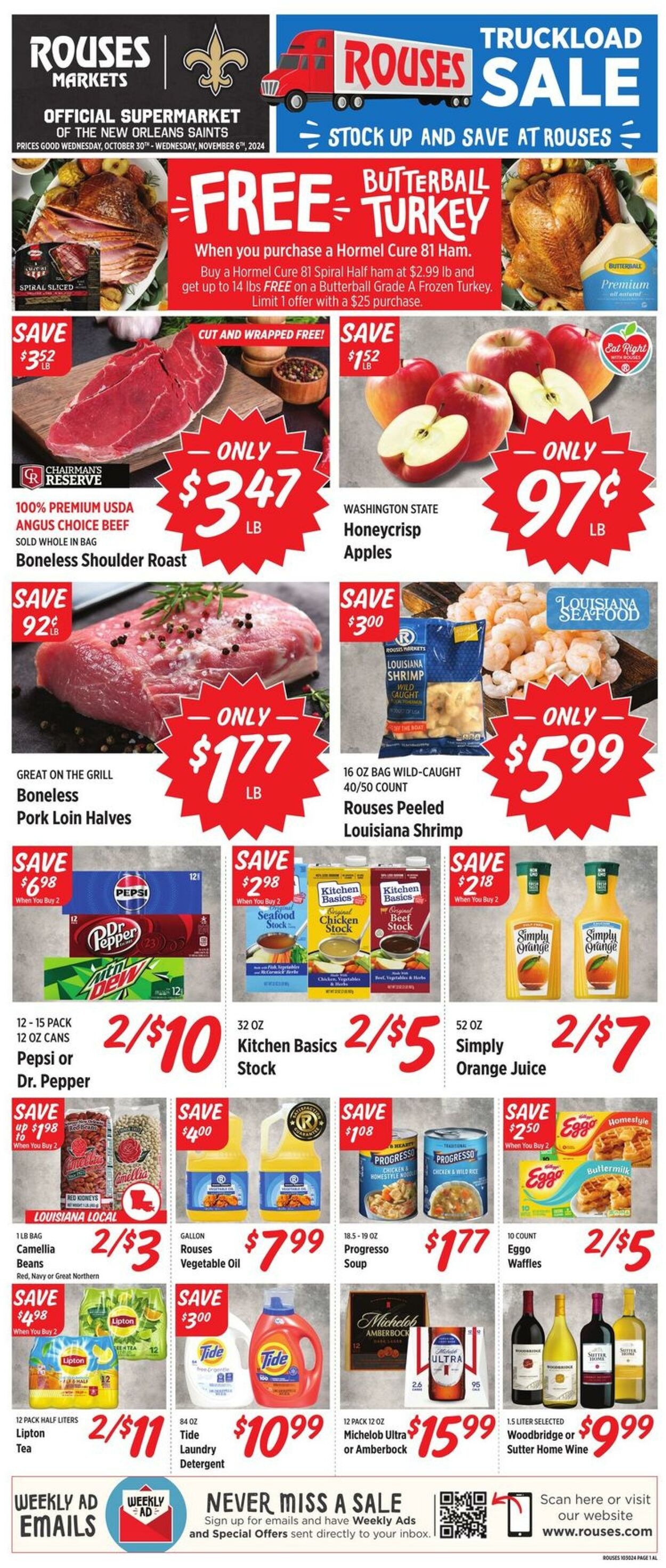 Weekly ad Rouses 10/30/2024 - 11/06/2024