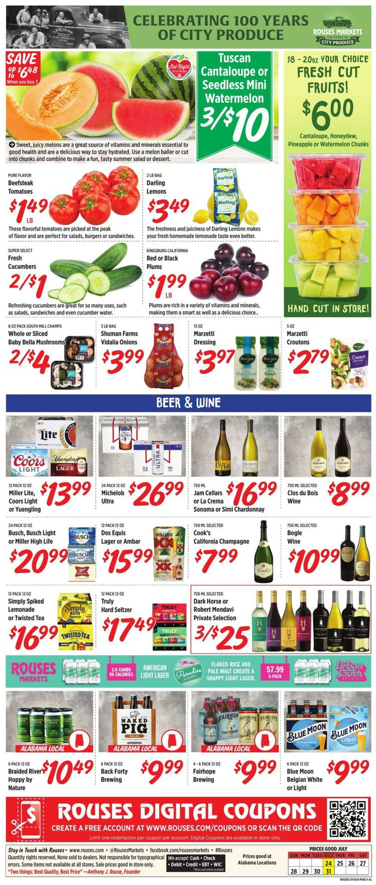 Weekly ad Rouses 07/24/2024 - 07/31/2024