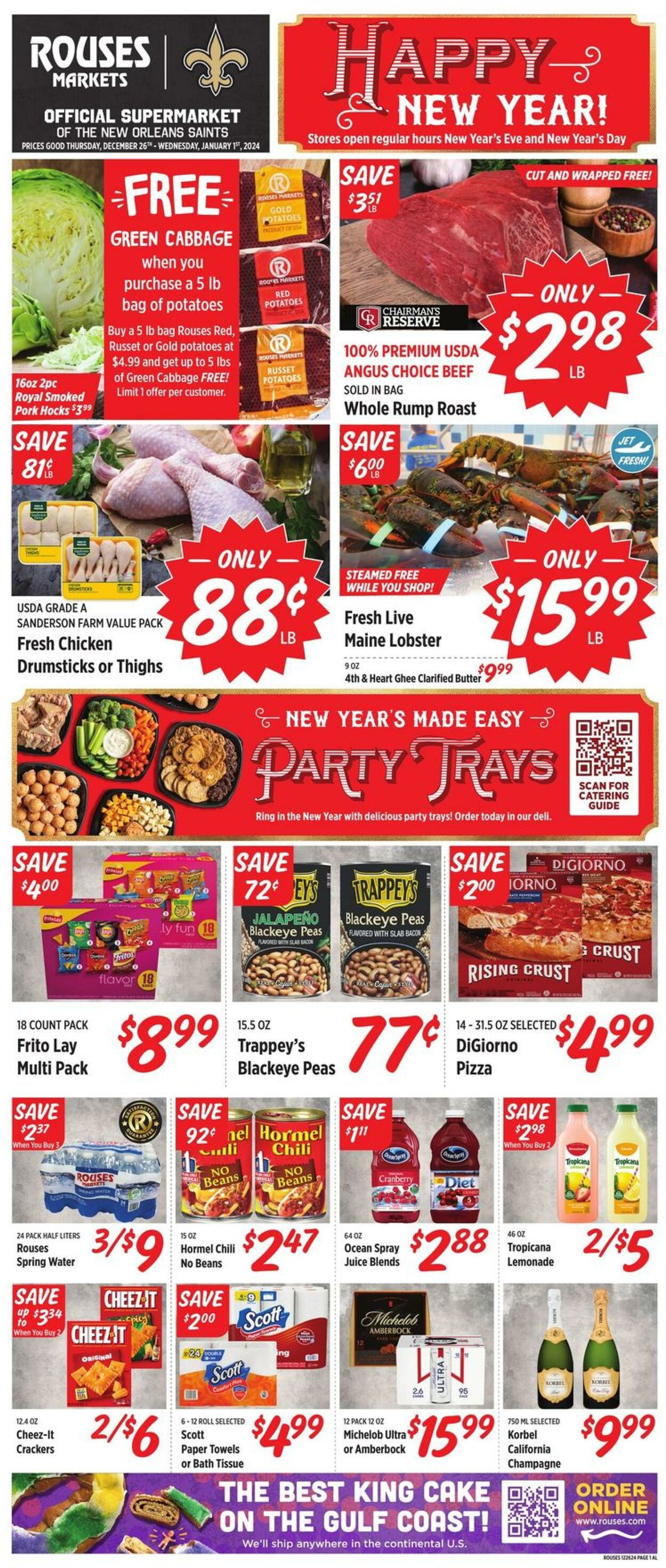 Weekly ad Rouses 12/26/2024 - 01/01/2025