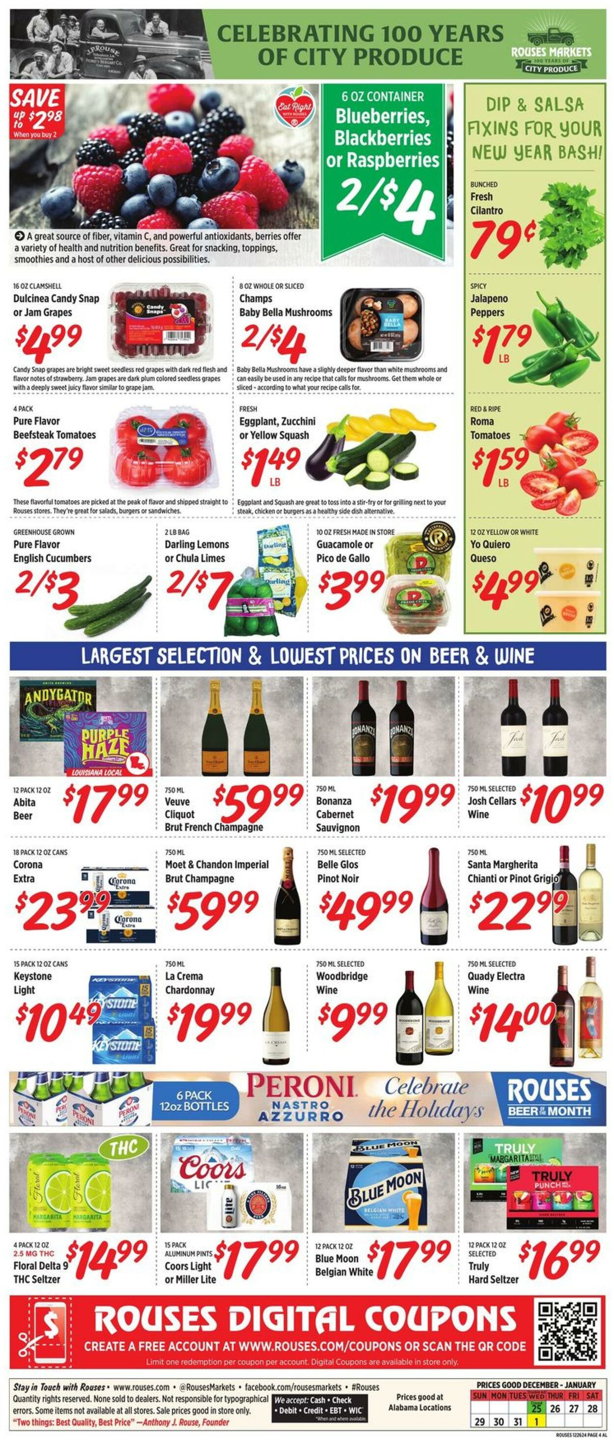 Weekly ad Rouses 12/26/2024 - 01/01/2025