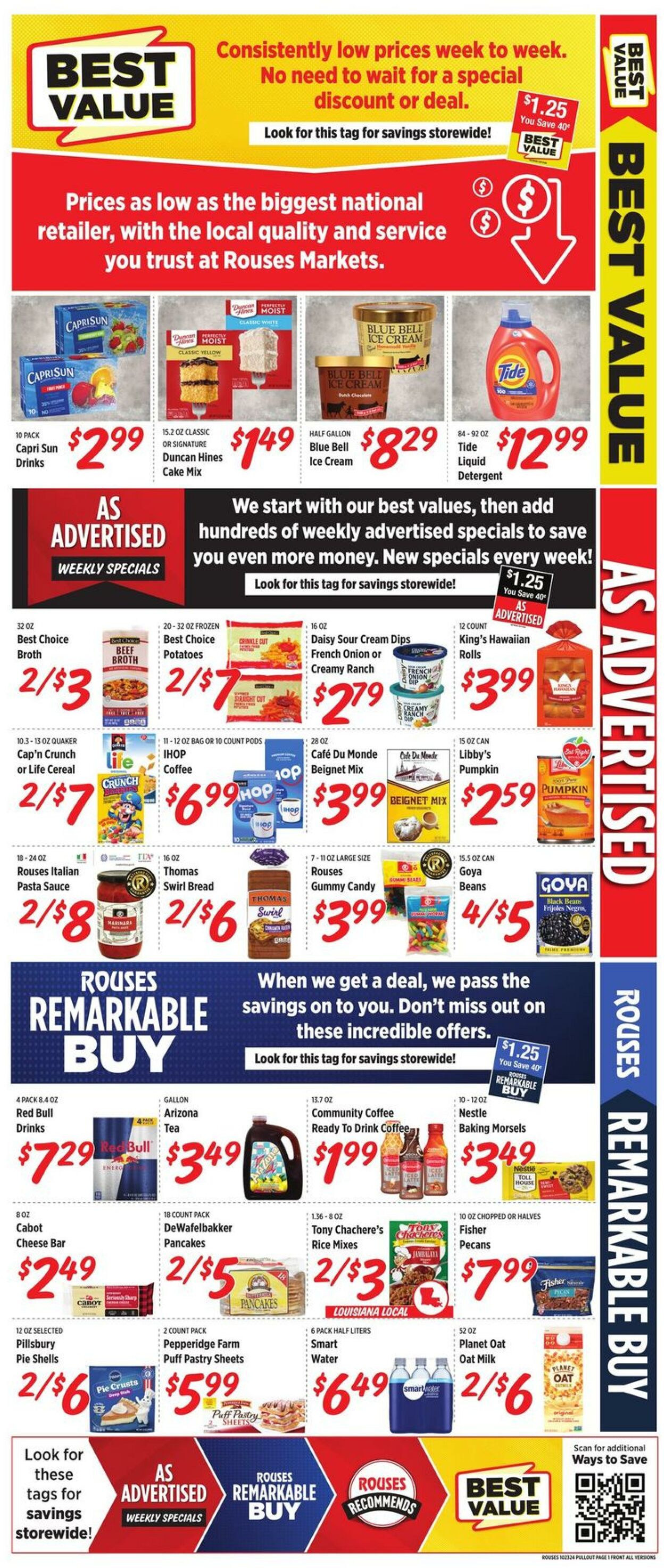 Weekly ad Rouses 10/23/2024 - 10/30/2024