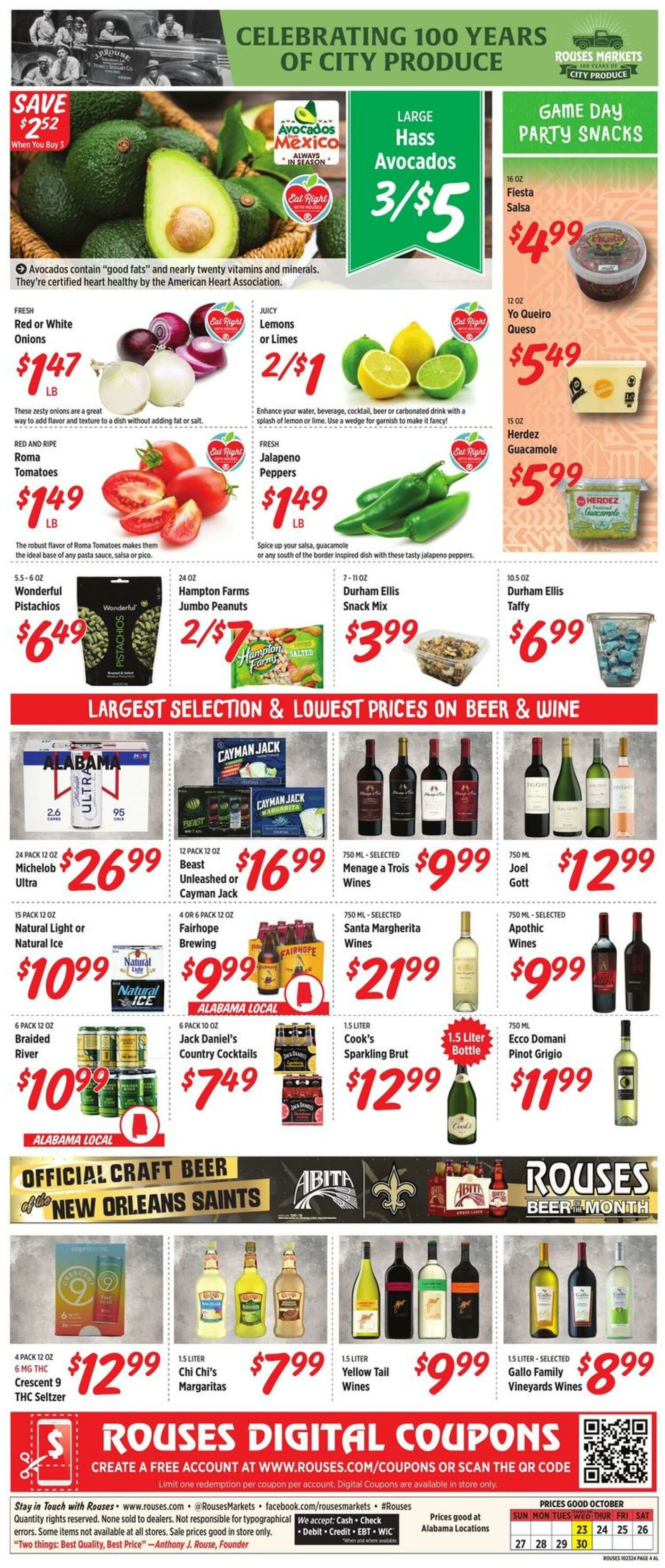 Weekly ad Rouses 10/23/2024 - 10/30/2024