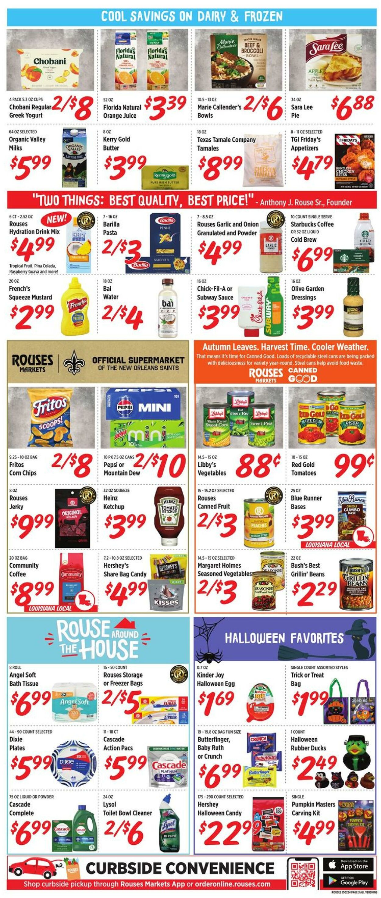 Weekly ad Rouses 10/02/2024 - 10/09/2024