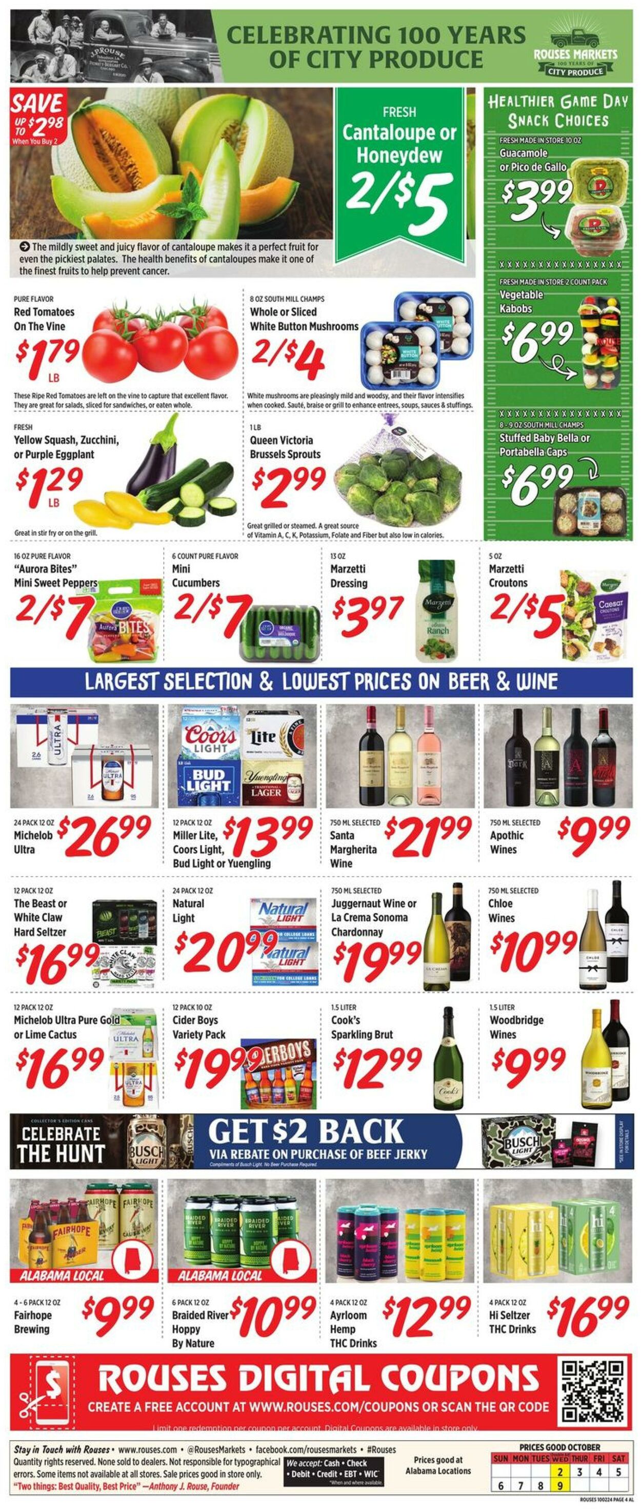 Weekly ad Rouses 10/02/2024 - 10/09/2024