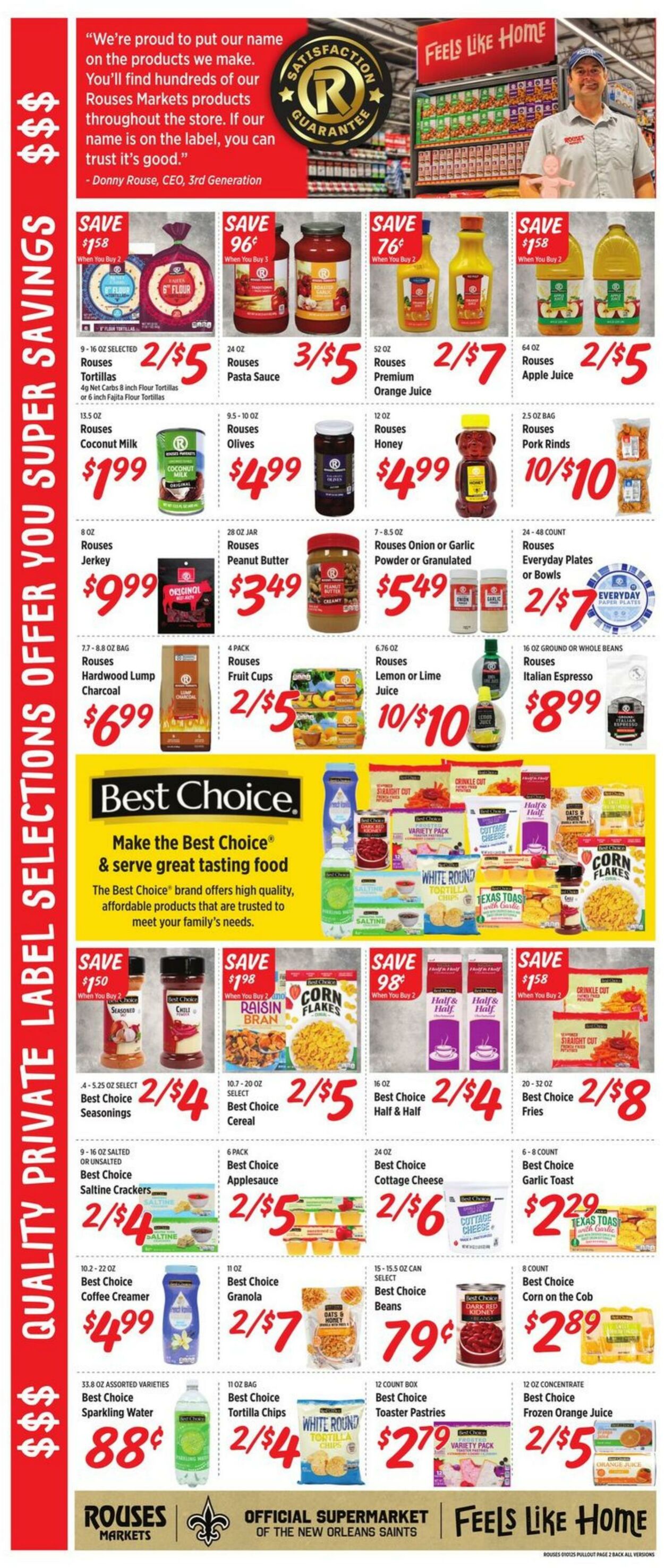 Weekly ad Rouses 01/01/2025 - 01/08/2025