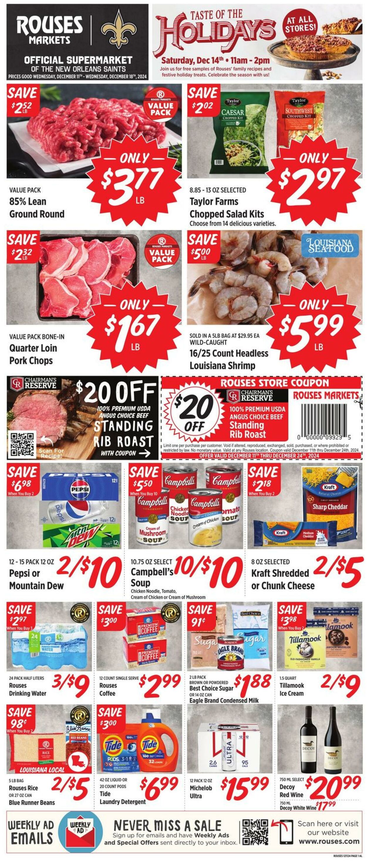 Weekly ad Rouses 12/11/2024 - 12/18/2024