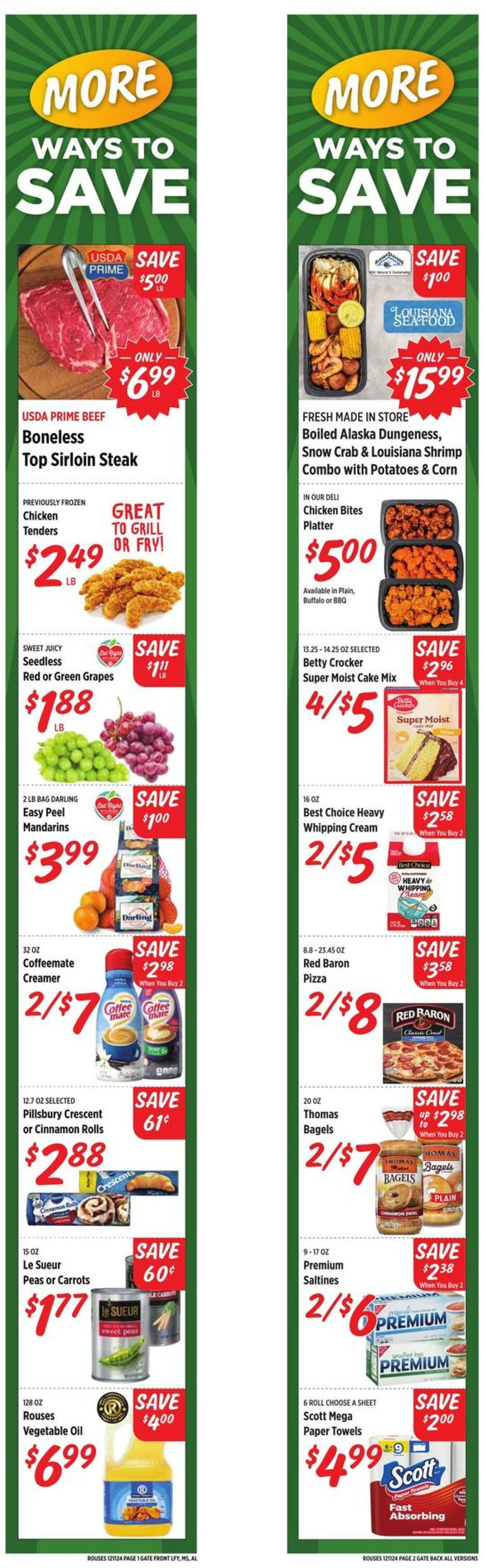 Weekly ad Rouses 12/11/2024 - 12/18/2024