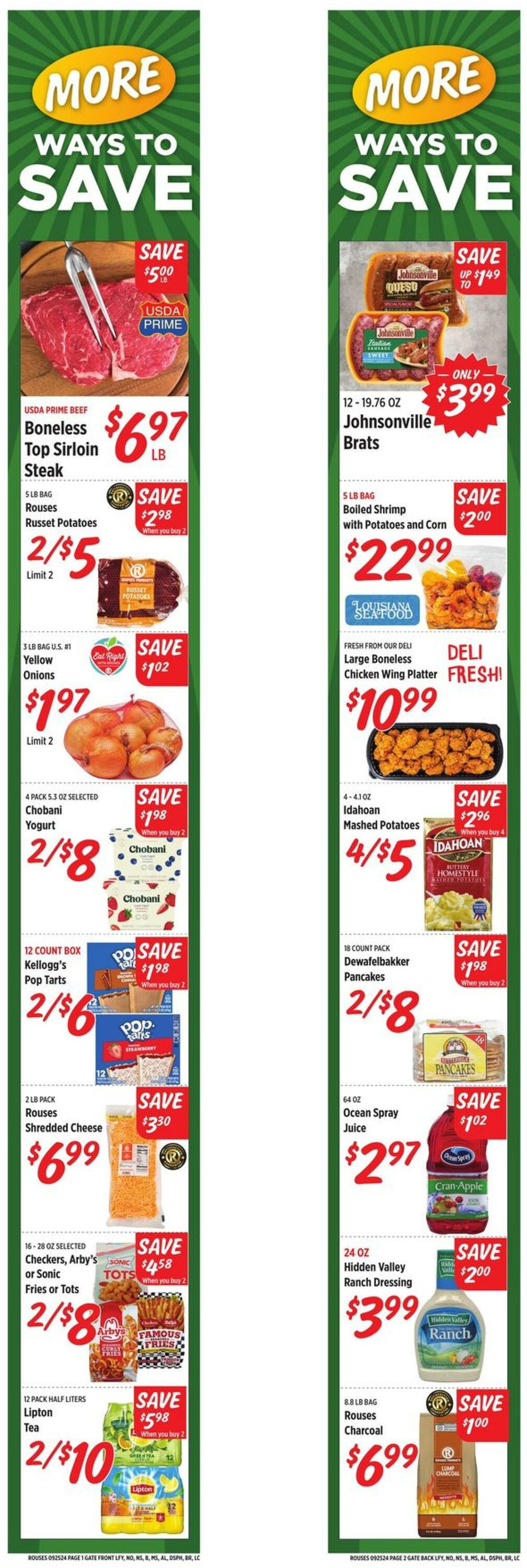 Weekly ad Rouses 09/25/2024 - 10/02/2024