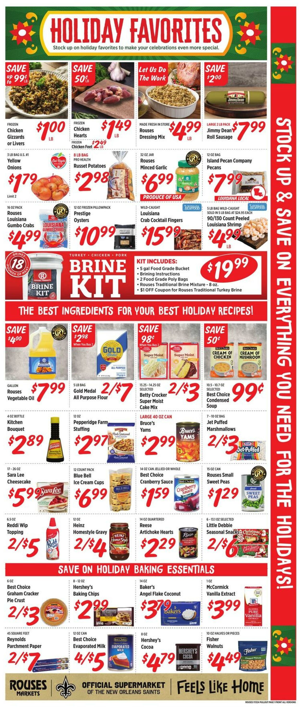 Weekly ad Rouses 11/13/2024 - 11/20/2024