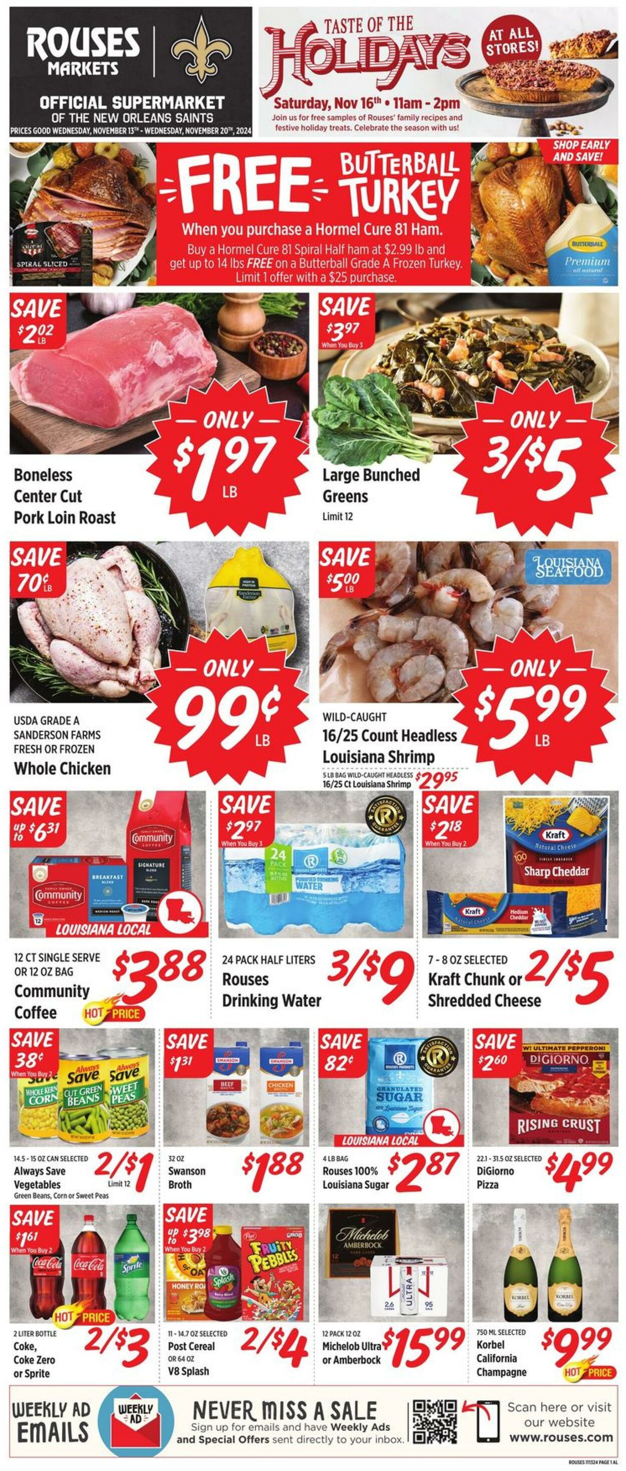 Weekly ad Rouses 11/13/2024 - 11/20/2024