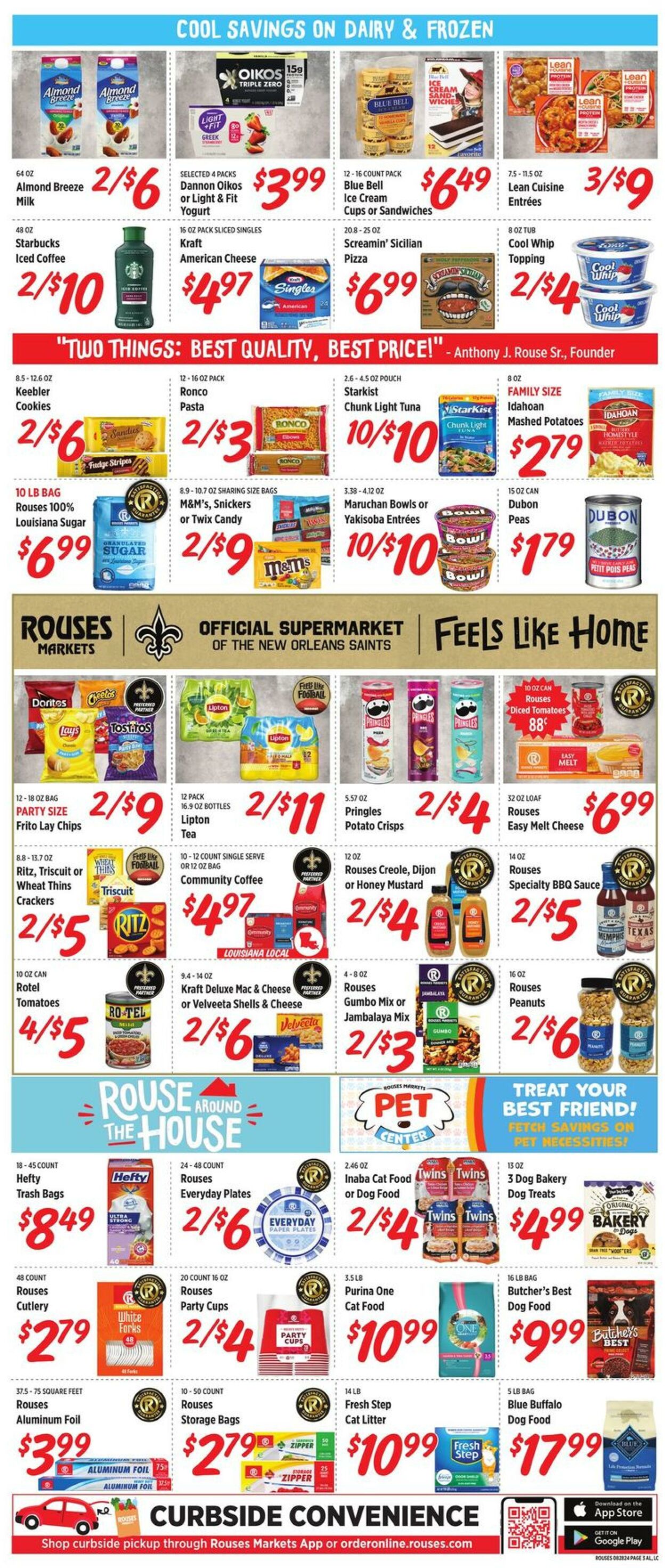 Weekly ad Rouses 08/28/2024 - 09/04/2024