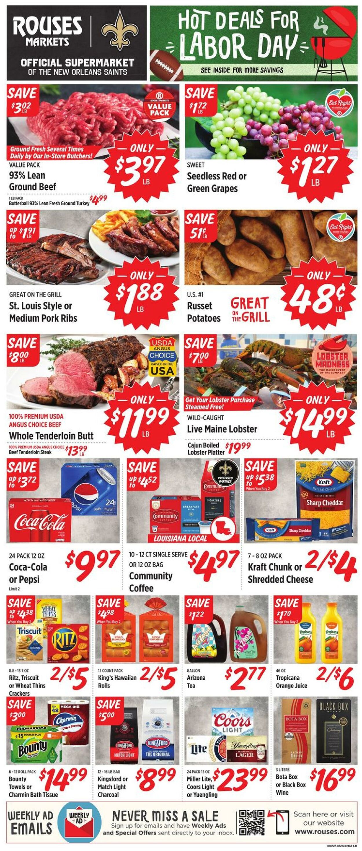 Weekly ad Rouses 08/28/2024 - 09/04/2024