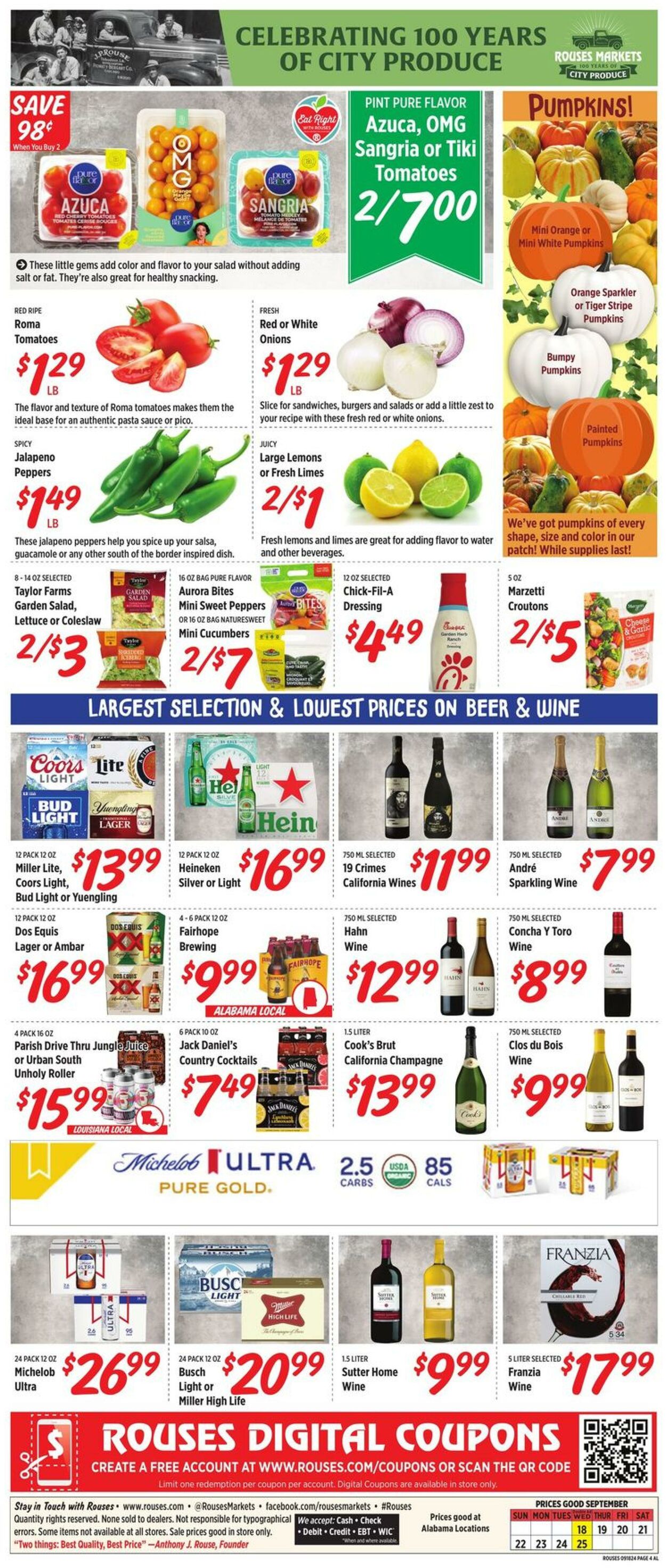 Weekly ad Rouses 09/18/2024 - 09/25/2024