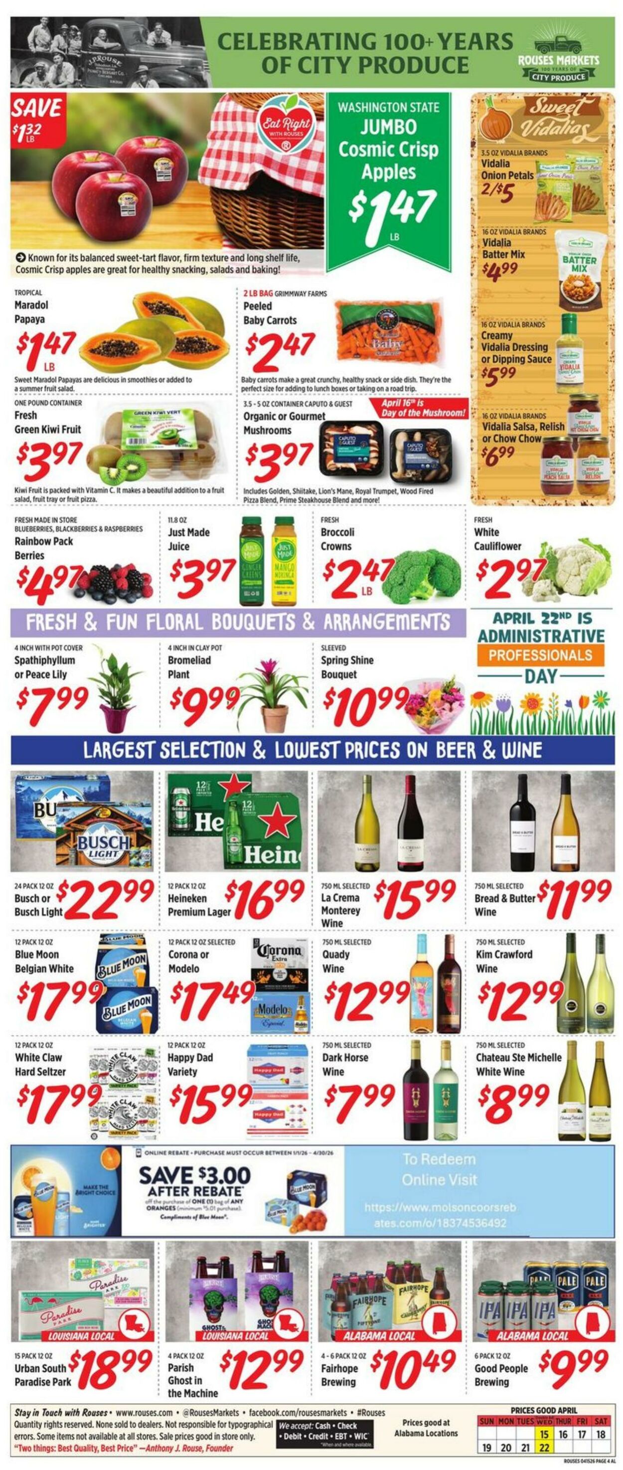 Weekly ad Rouses 04/15/2026 - 04/22/2026