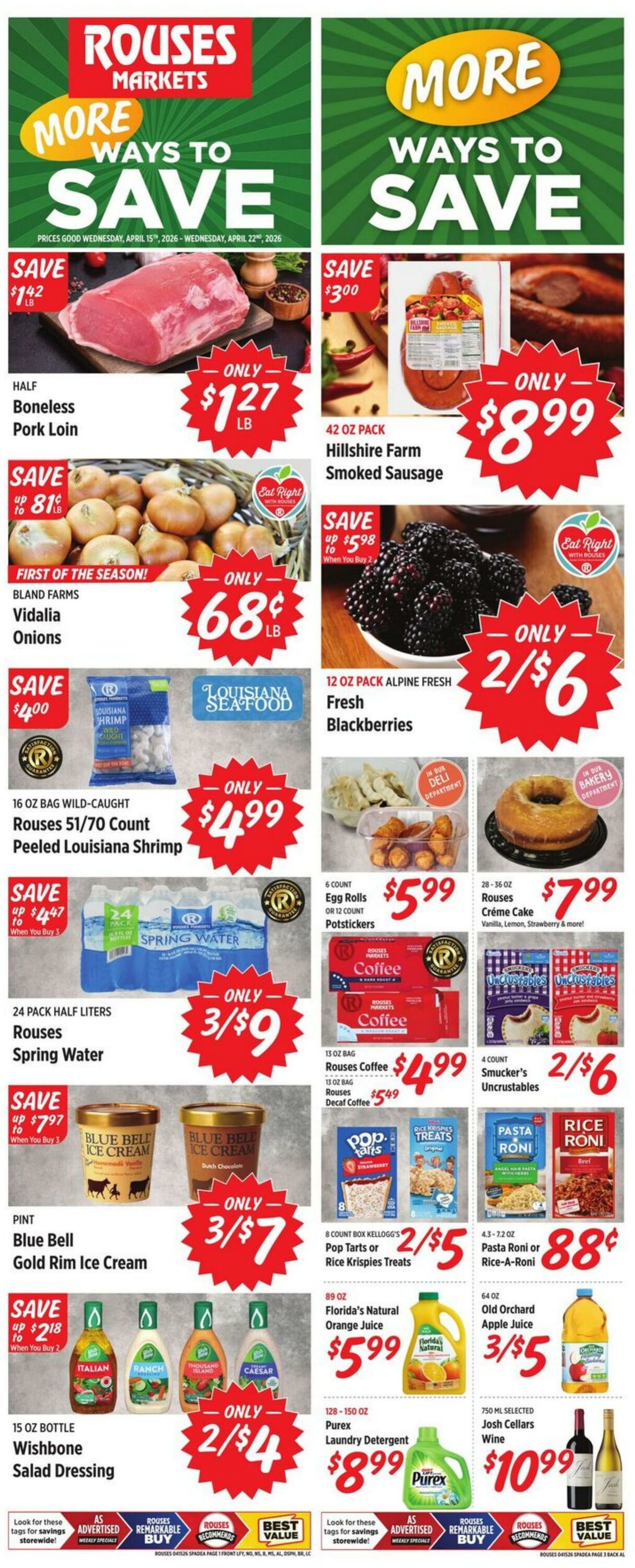 Weekly ad Rouses 04/15/2026 - 04/22/2026