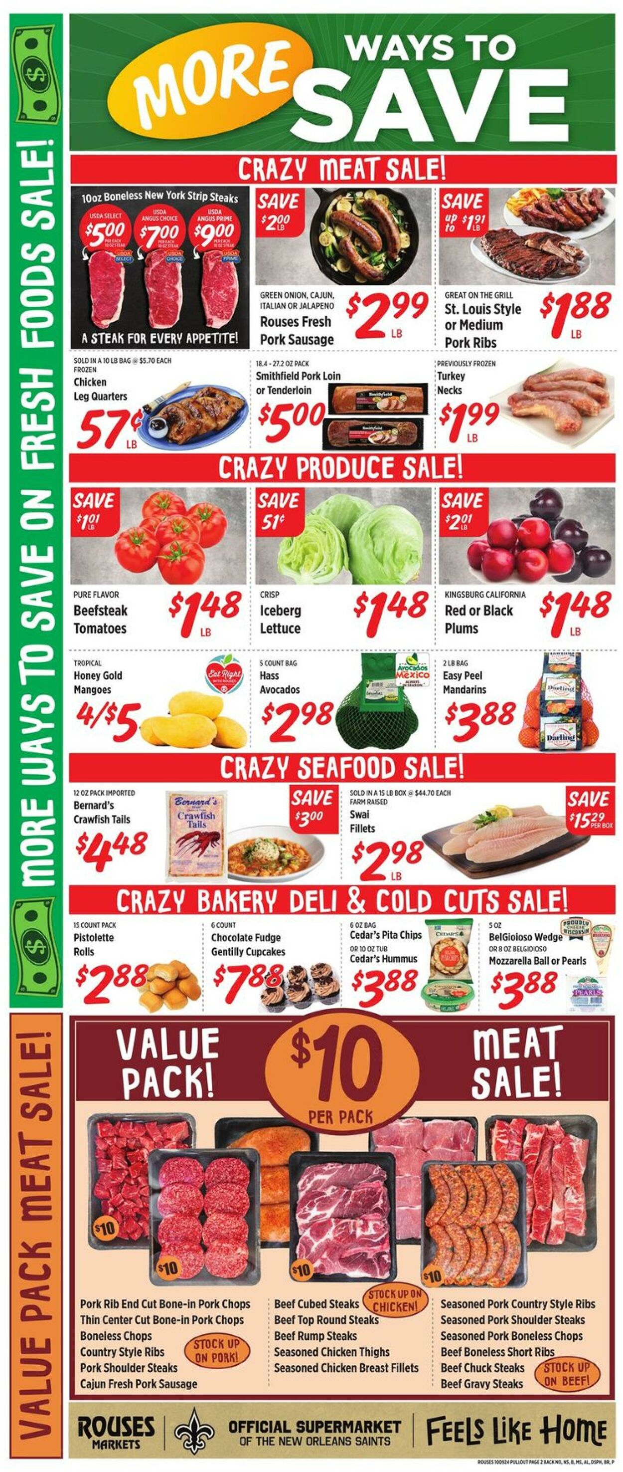 Weekly ad Rouses 10/09/2024 - 10/16/2024