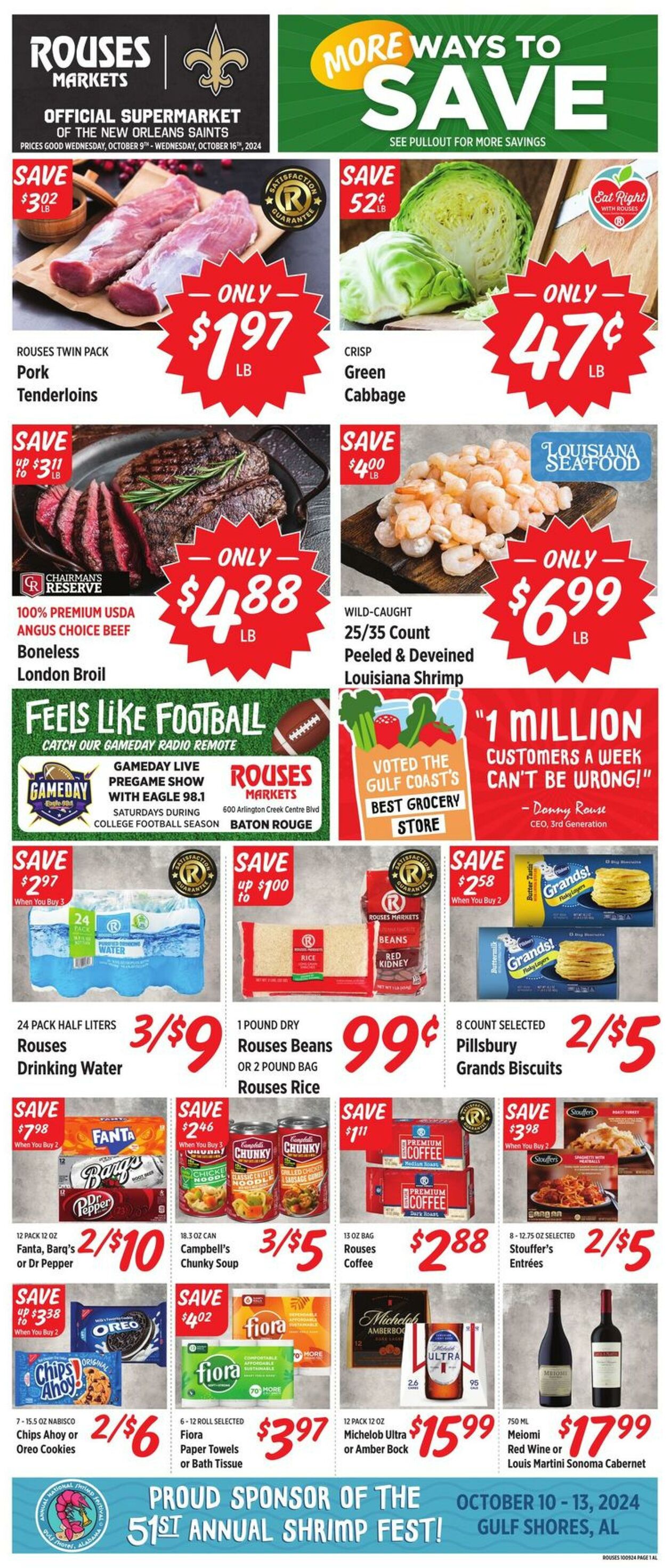 Weekly ad Rouses 10/09/2024 - 10/16/2024