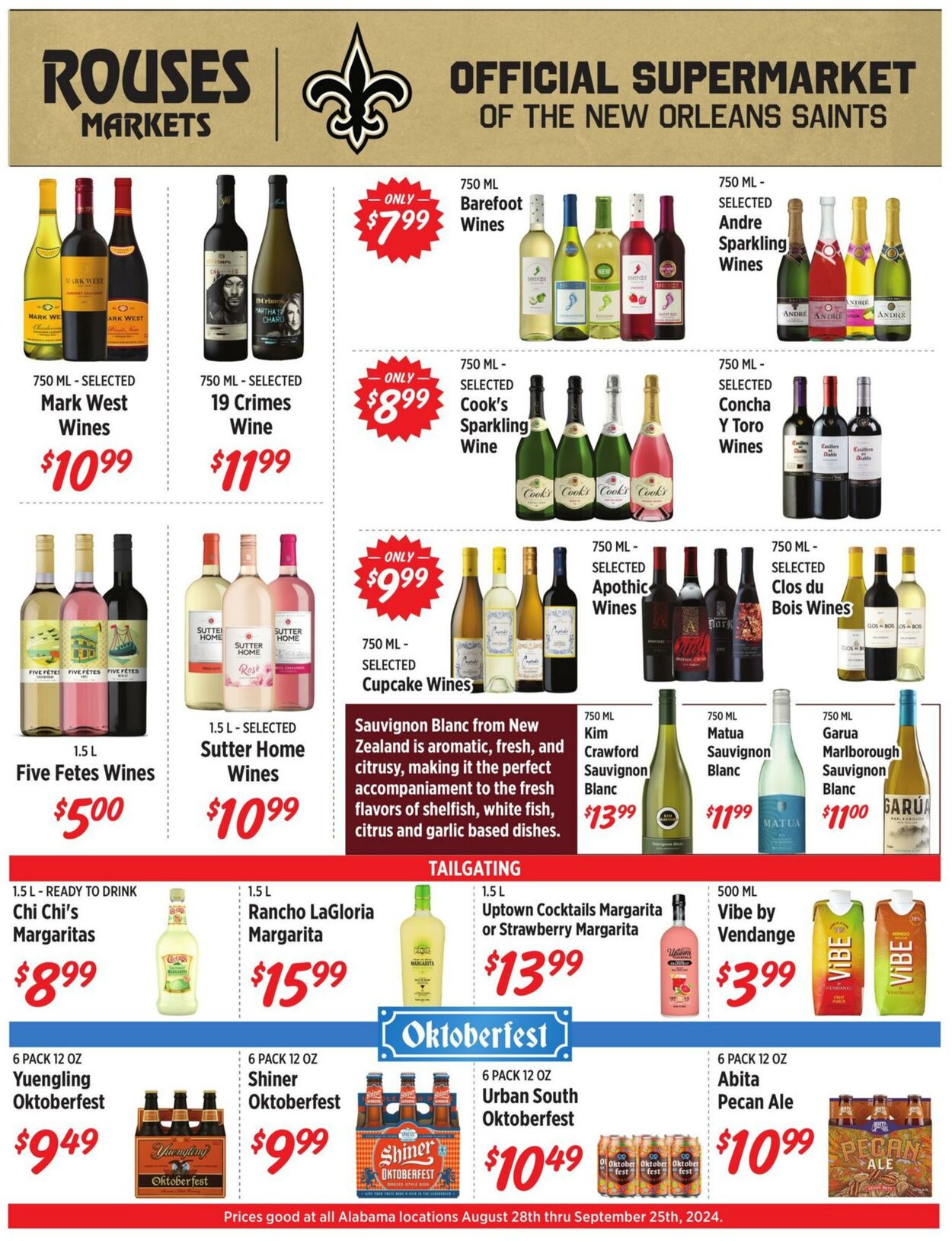 Weekly ad Rouses 08/28/2024 - 09/25/2024