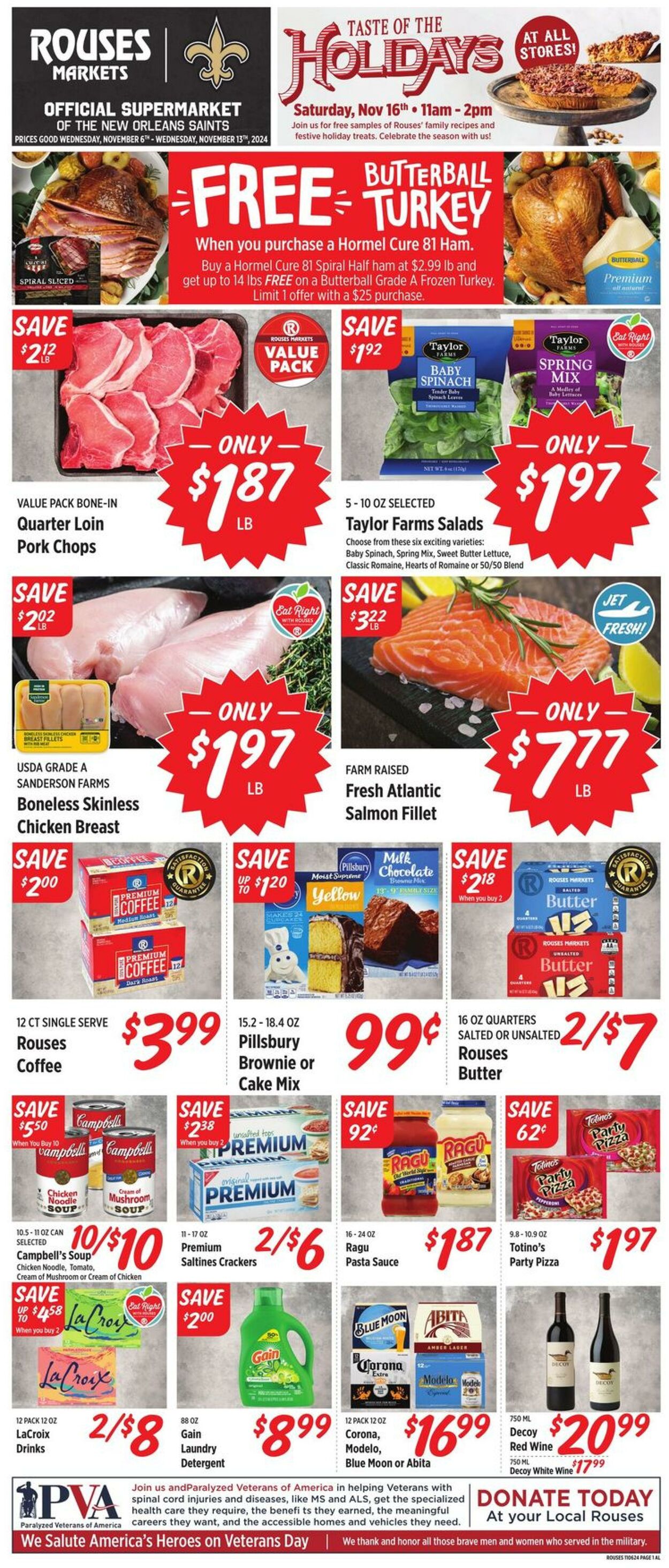 Weekly ad Rouses 11/06/2024 - 11/13/2024