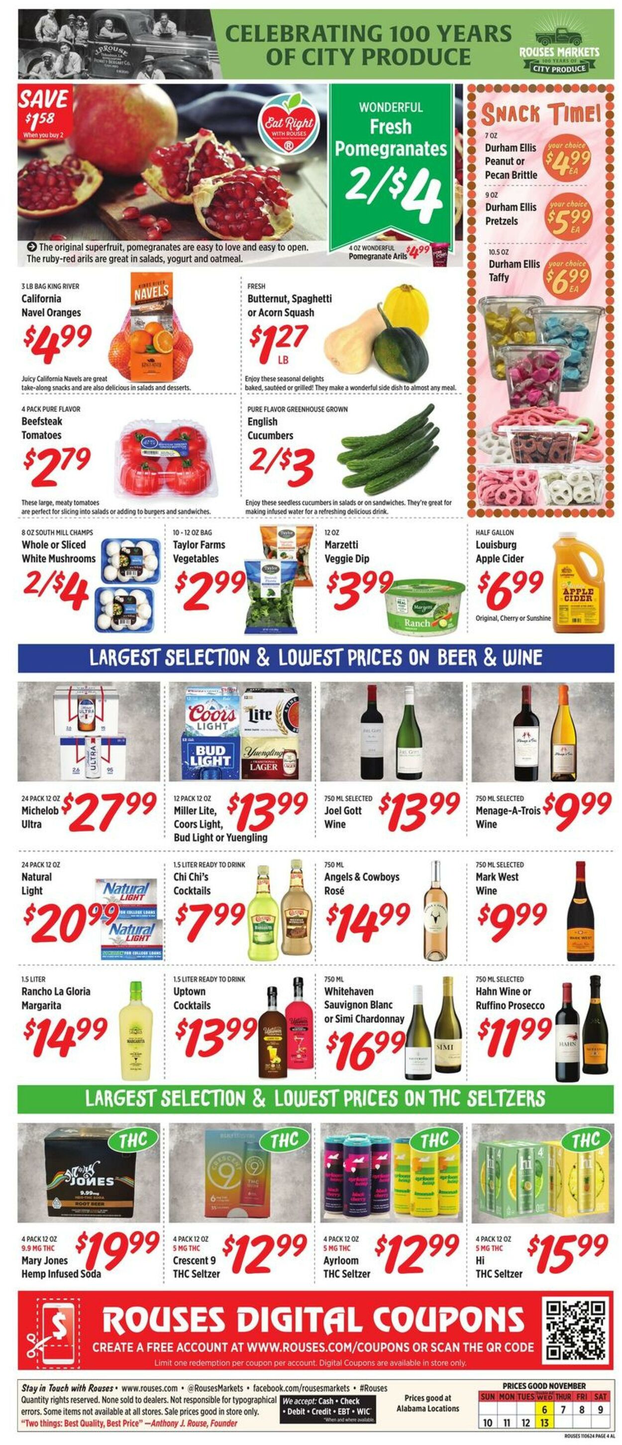 Weekly ad Rouses 11/06/2024 - 11/13/2024