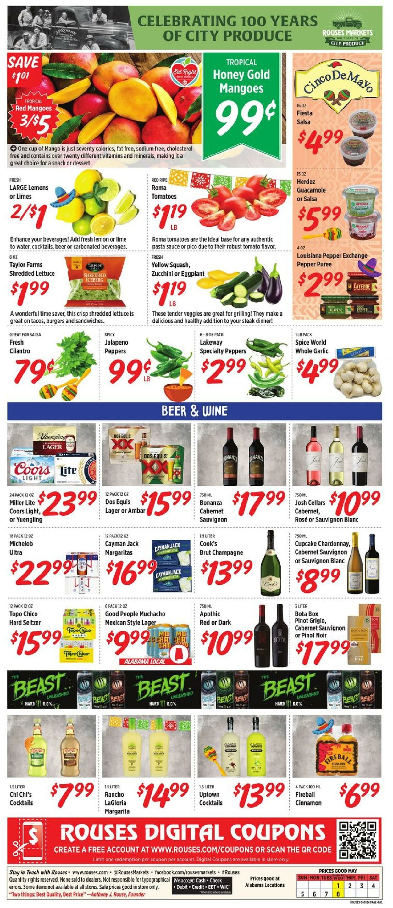 Weekly ad Rouses 05/01/2024 - 05/08/2024