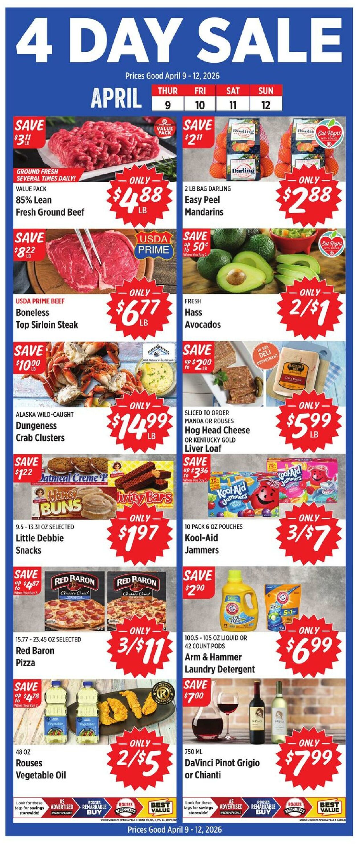 Weekly ad Rouses 04/08/2026 - 04/15/2026