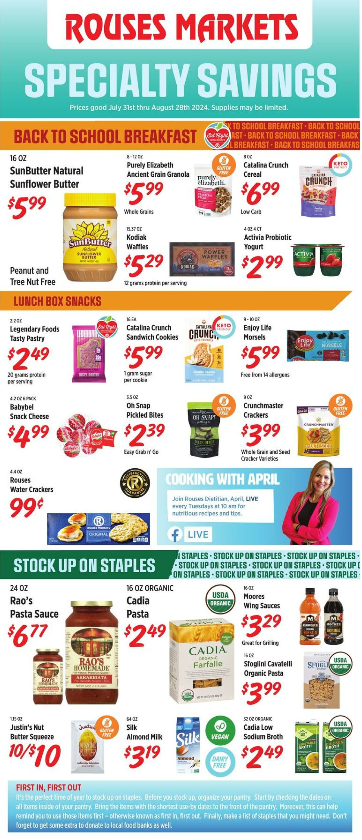 Weekly ad Rouses 07/31/2024 - 08/28/2024