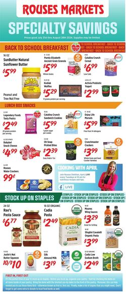 Weekly ad Rouses 08/28/2024 - 09/04/2024