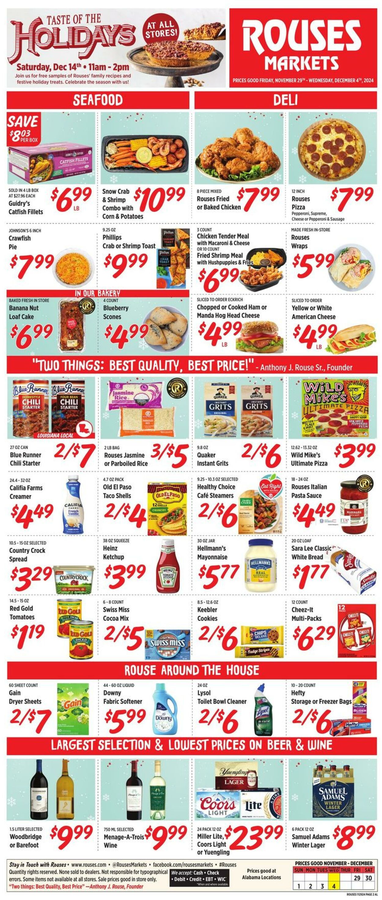 Weekly ad Rouses 11/29/2024 - 12/04/2024