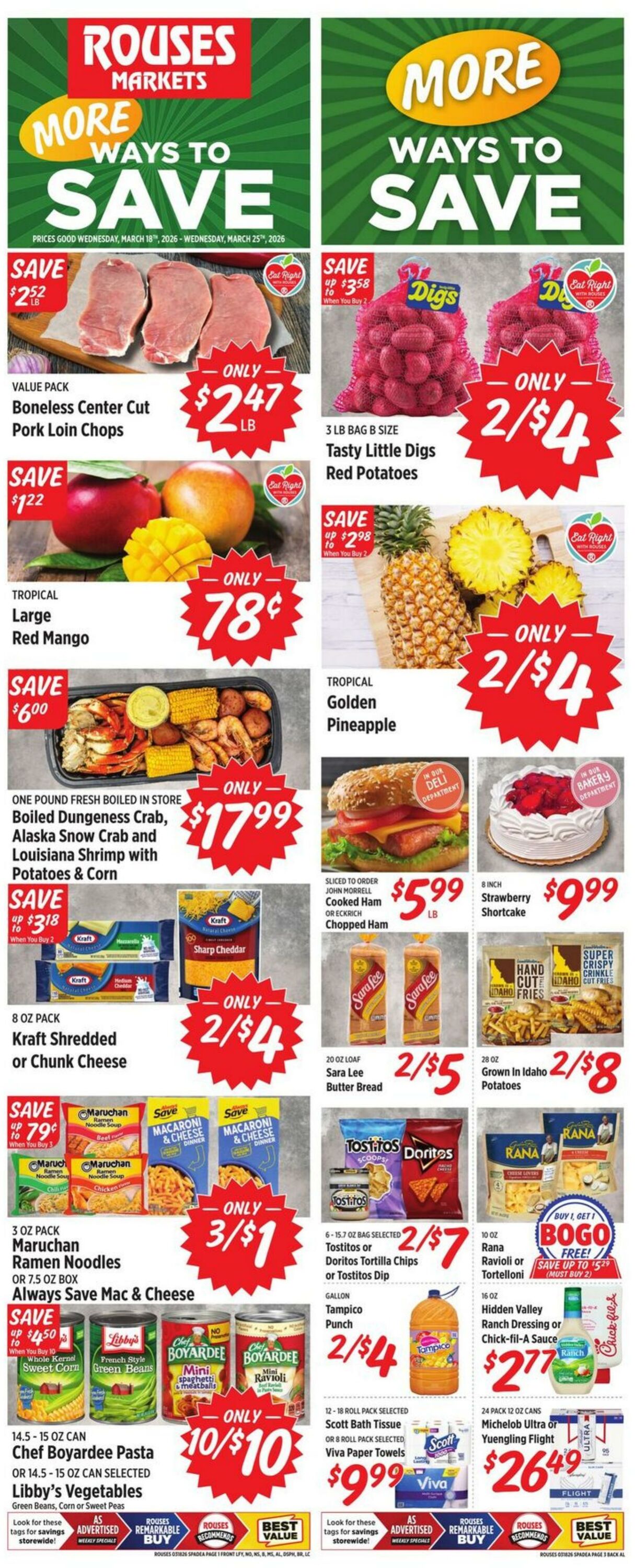 Weekly ad Rouses 03/18/2026 - 03/25/2026