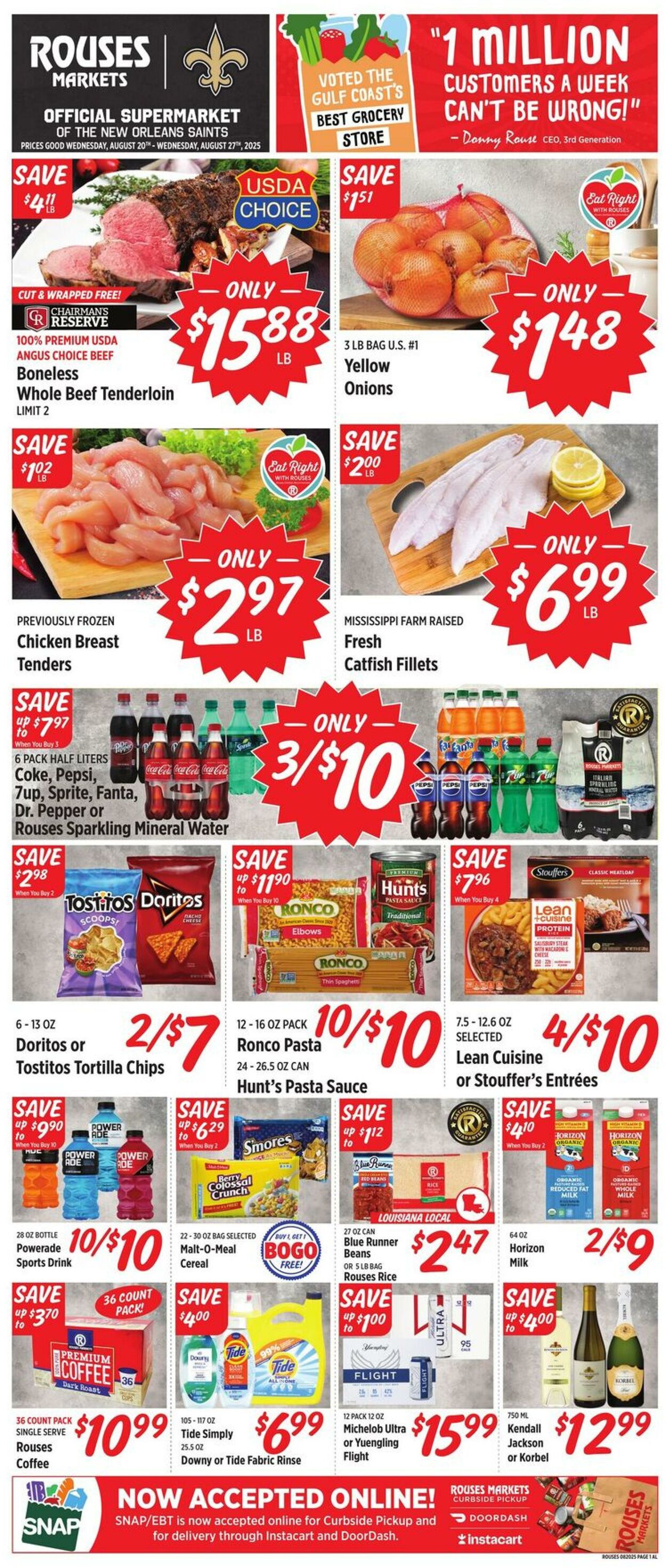 Weekly ad Rouses 08/20/2025 - 08/27/2025
