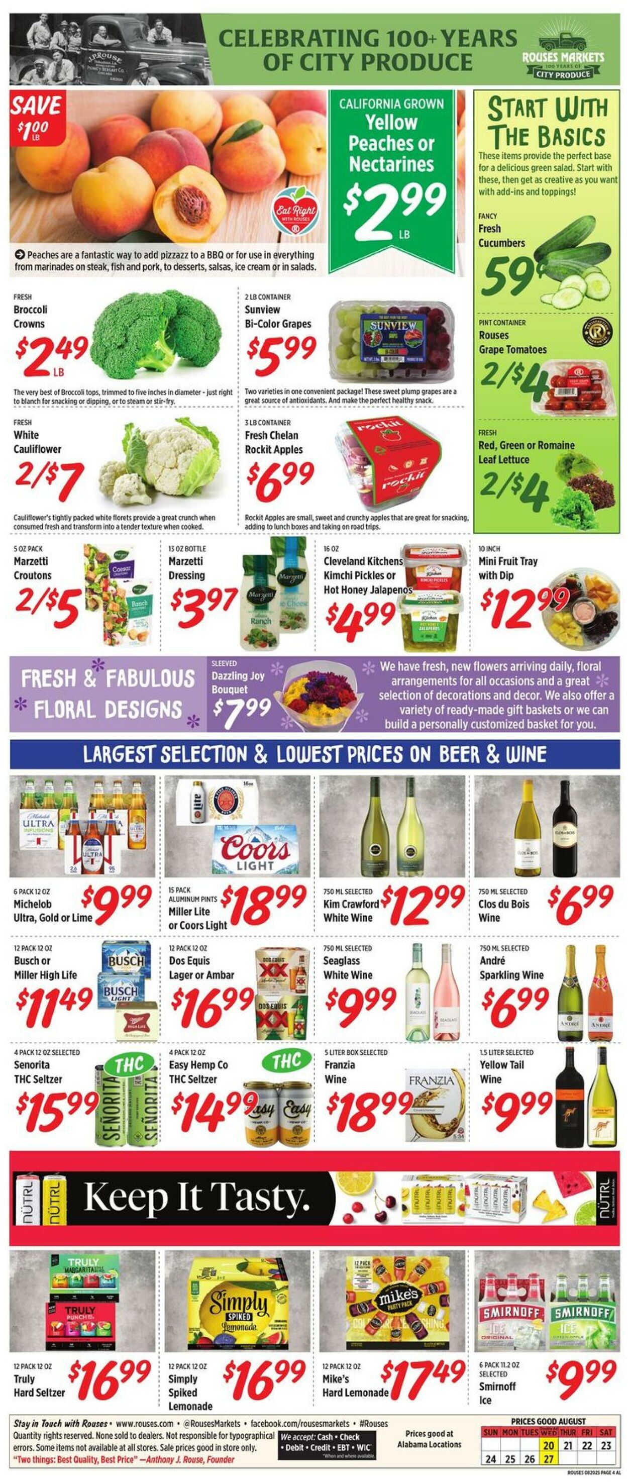 Weekly ad Rouses 08/20/2025 - 08/27/2025