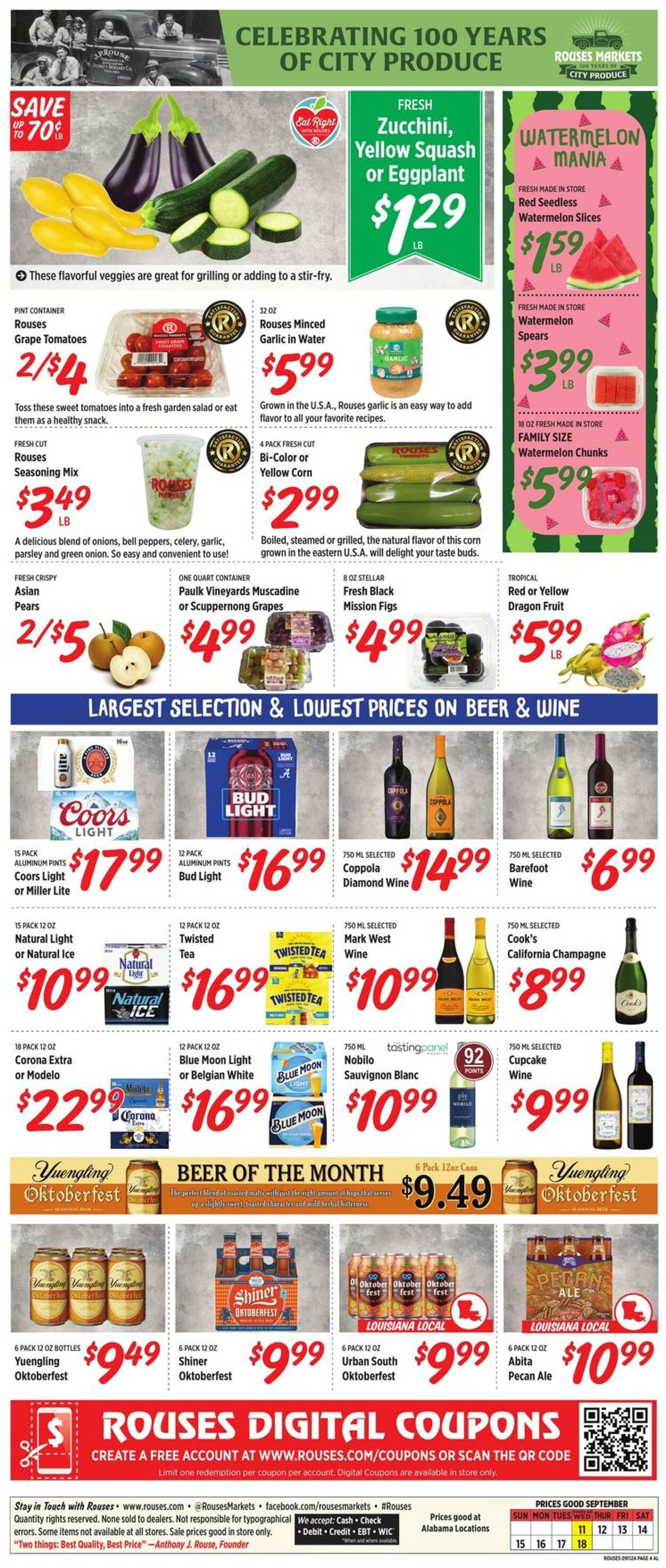 Weekly ad Rouses 09/11/2024 - 09/18/2024