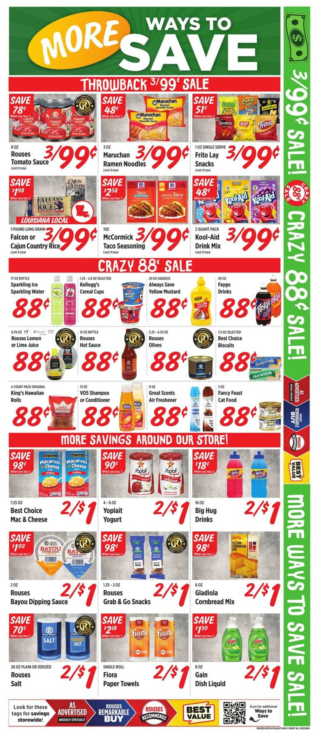 Weekly ad Rouses 09/11/2024 - 09/18/2024