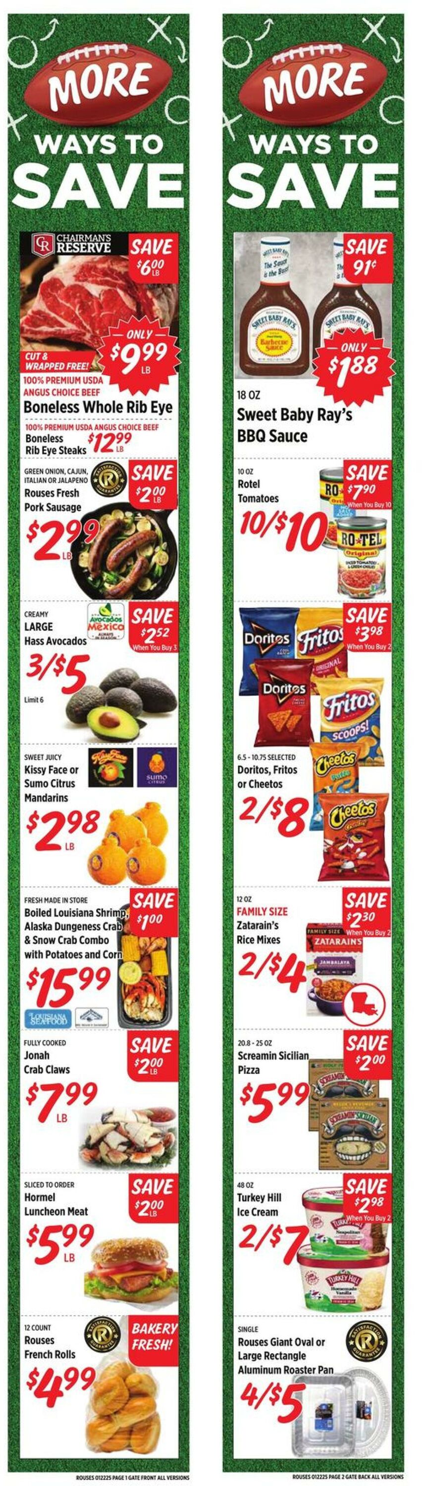 Weekly ad Rouses 01/22/2025 - 01/29/2025