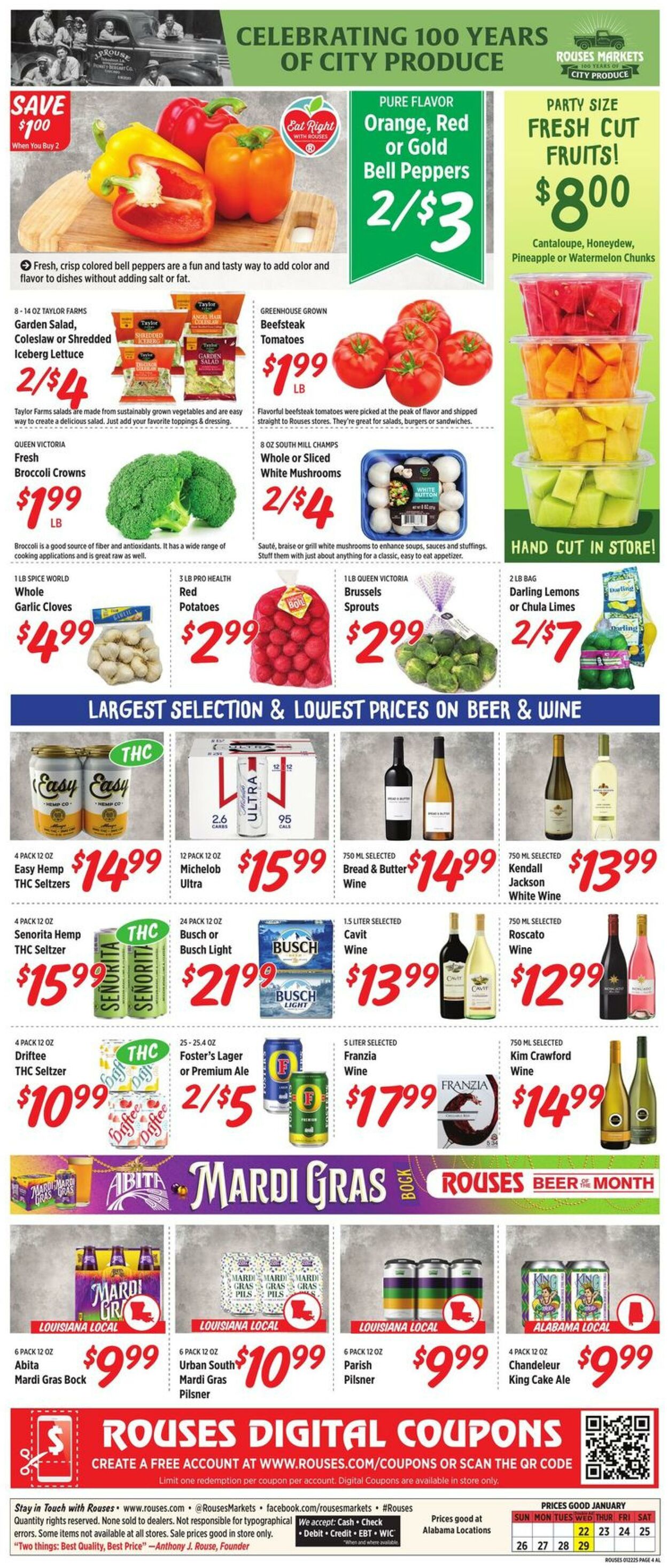 Weekly ad Rouses 01/22/2025 - 01/29/2025