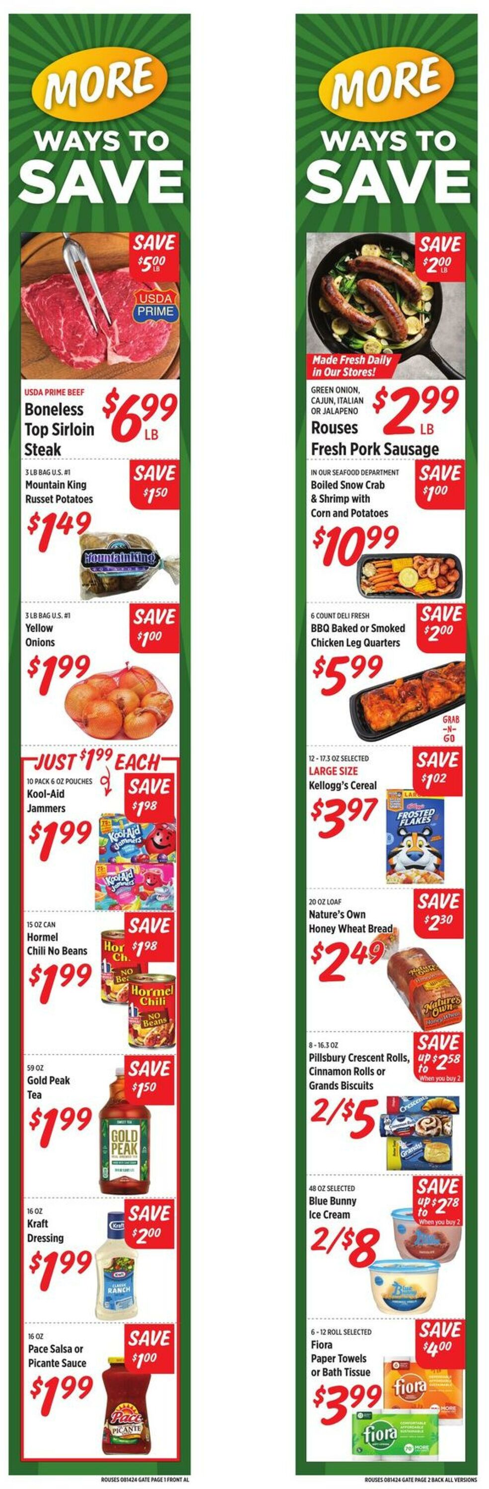 Weekly ad Rouses 08/14/2024 - 08/21/2024