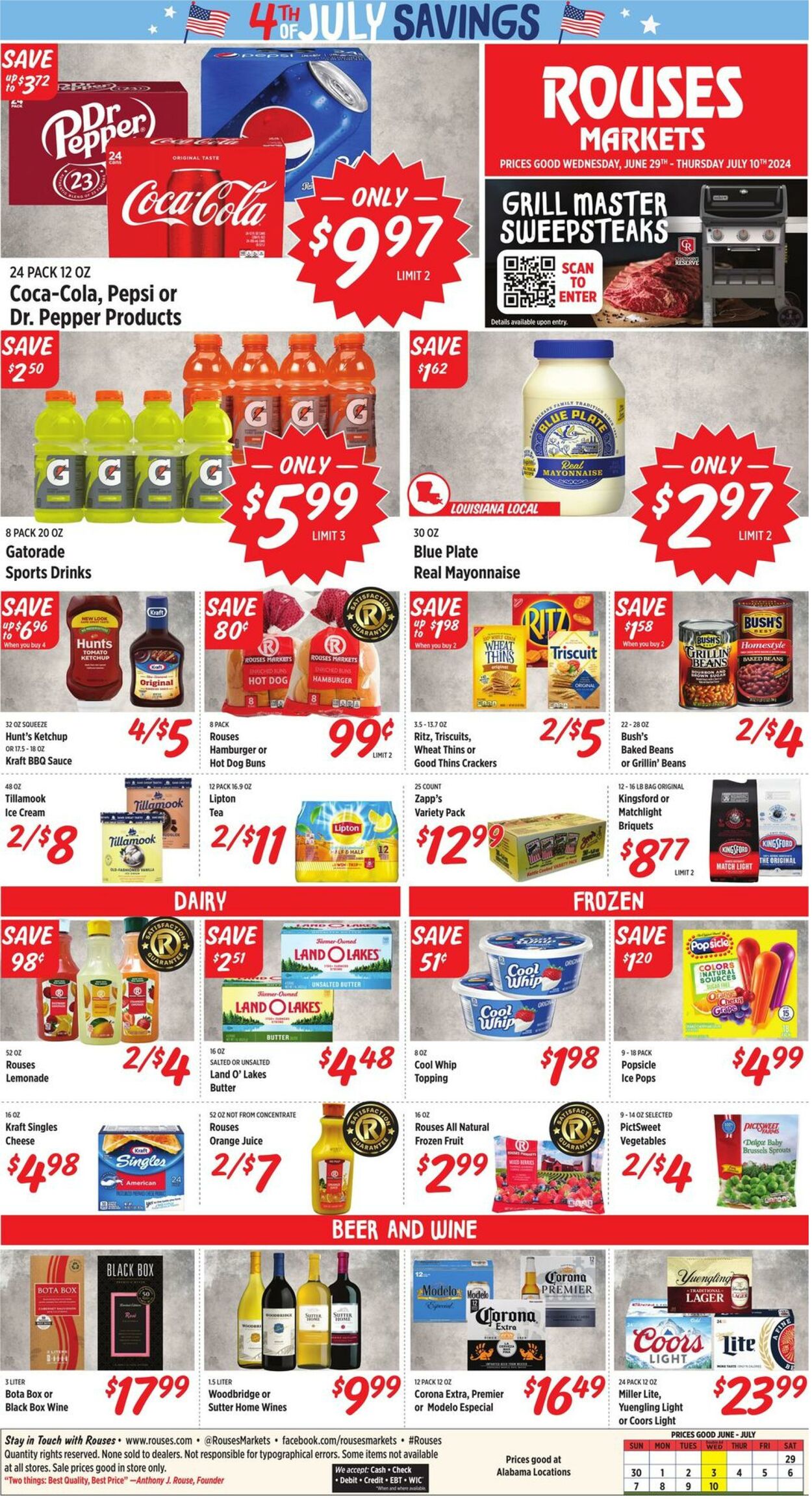 Weekly ad Rouses 06/29/2024 - 07/10/2024