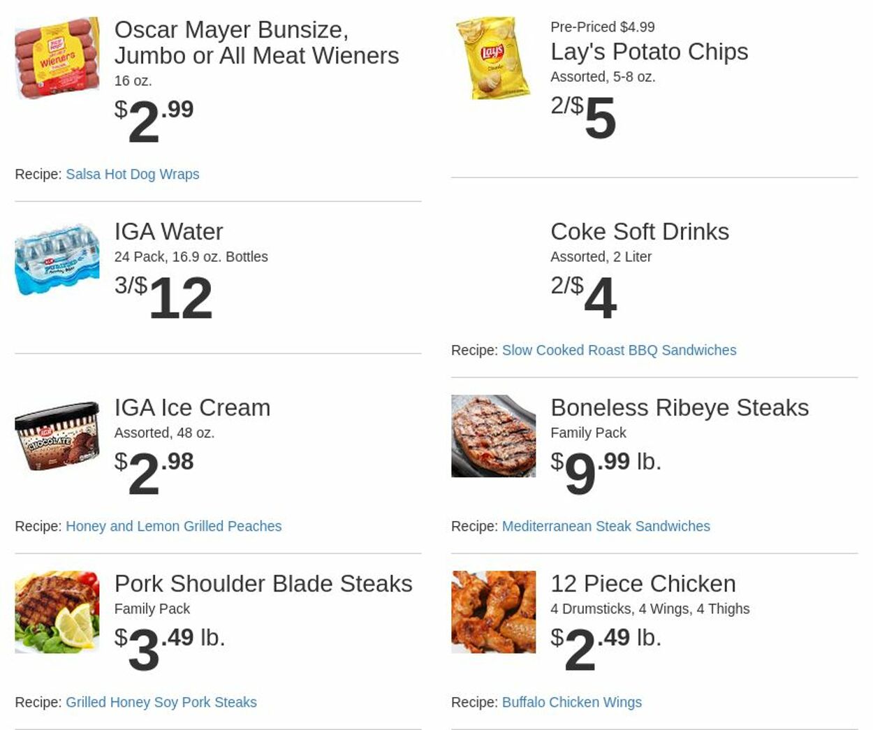 Weekly ad Rowe's IGA Supermarkets 06/25/2025 - 07/01/2025