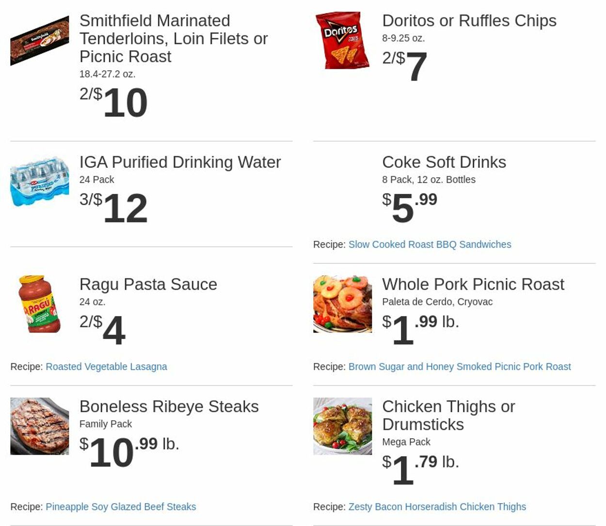 Weekly ad Rowe's IGA Supermarkets 11/05/2025 - 11/11/2025