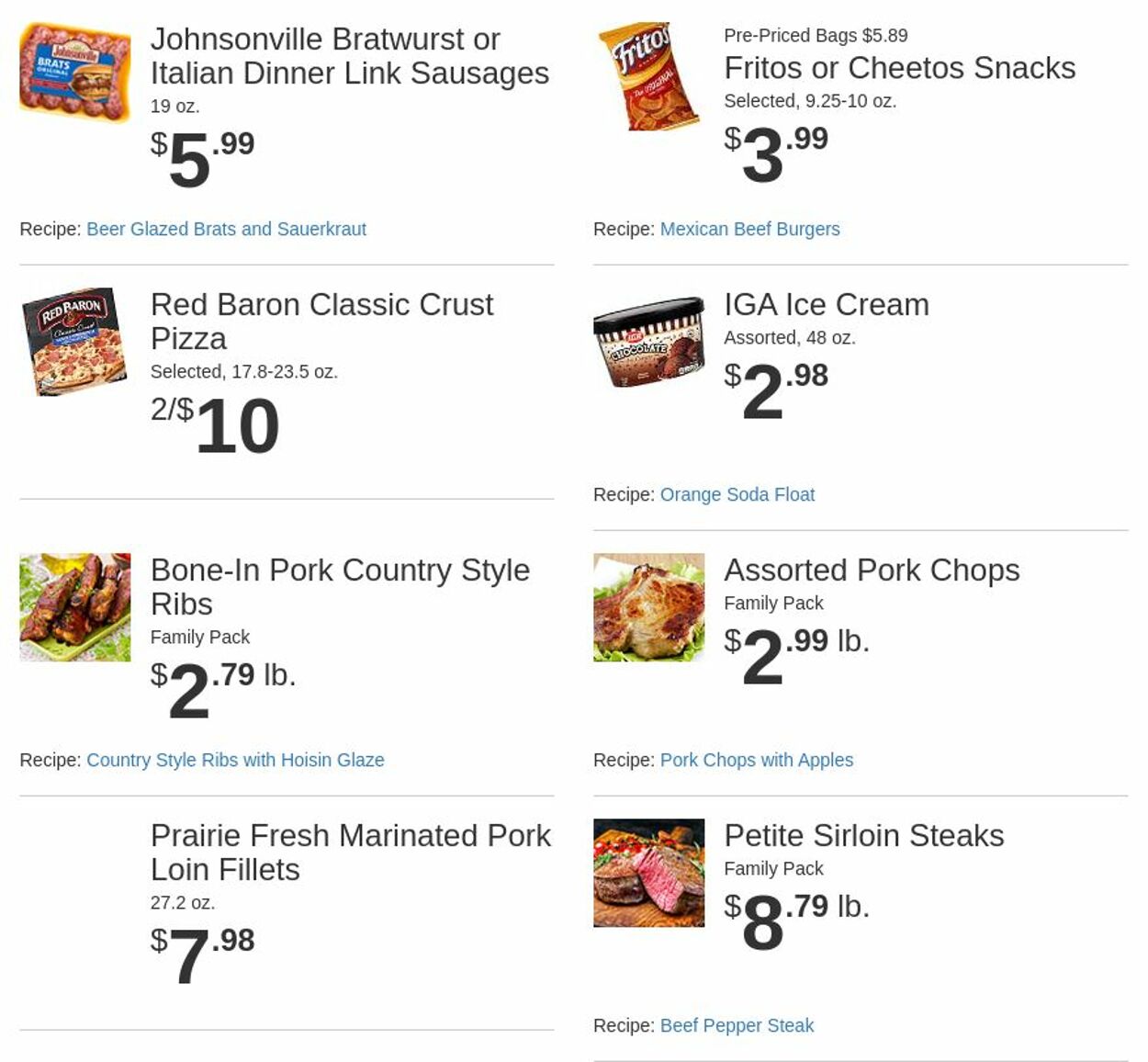 Weekly ad Rowe's IGA Supermarkets 10/29/2025 - 11/04/2025