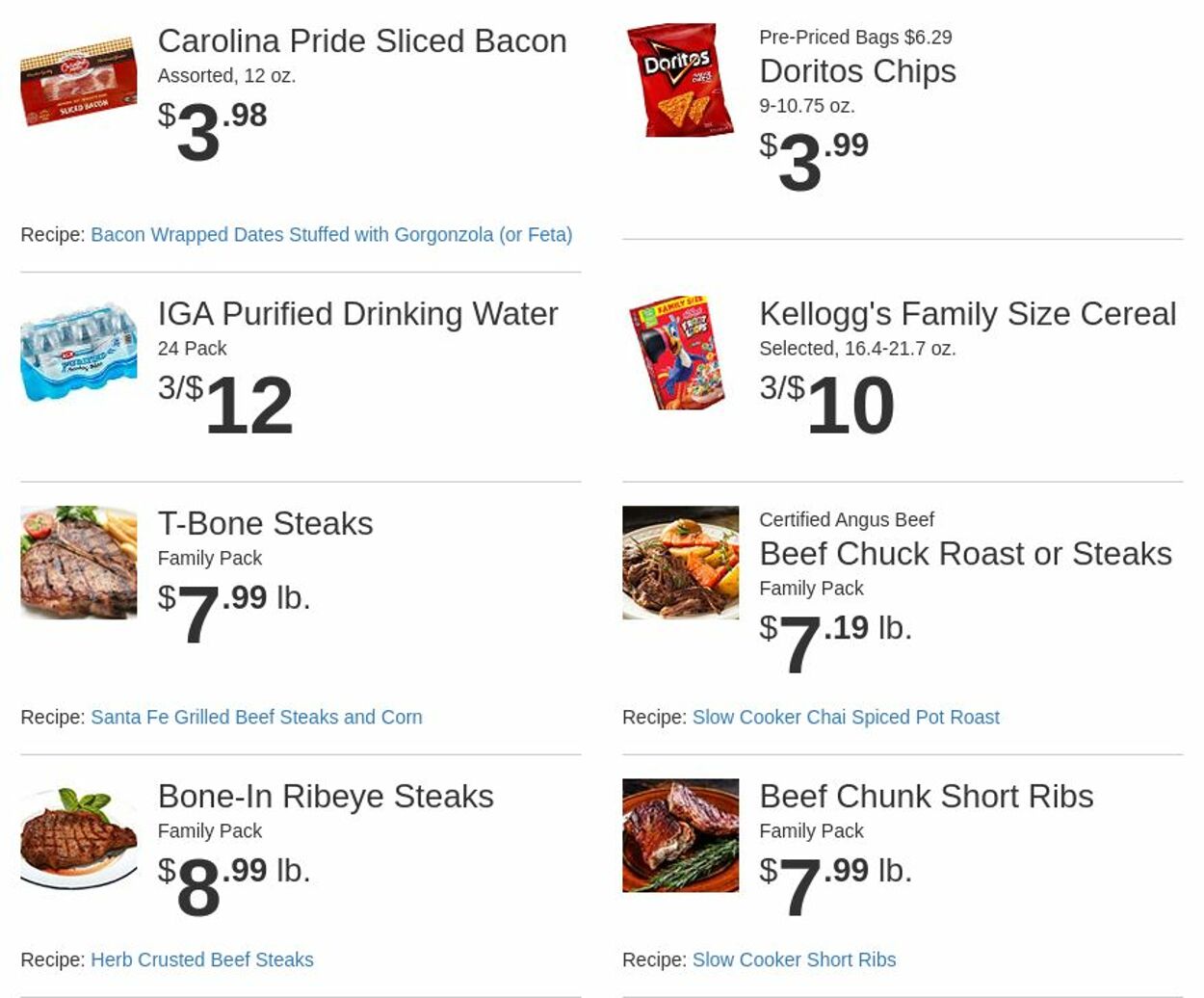 Weekly ad Rowe's IGA Supermarkets 07/23/2025 - 07/29/2025