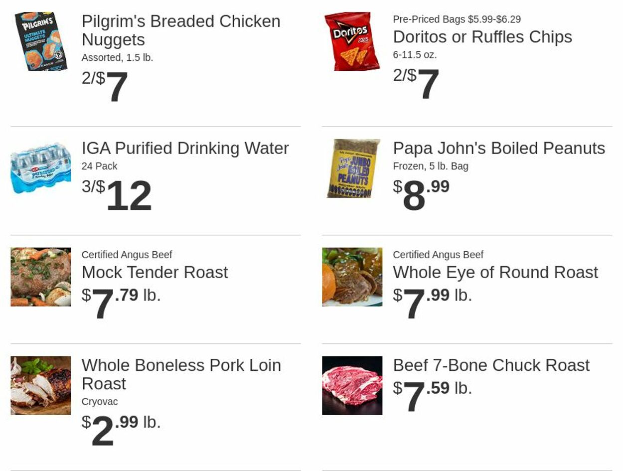 Weekly ad Rowe's IGA Supermarkets 12/03/2025 - 12/09/2025