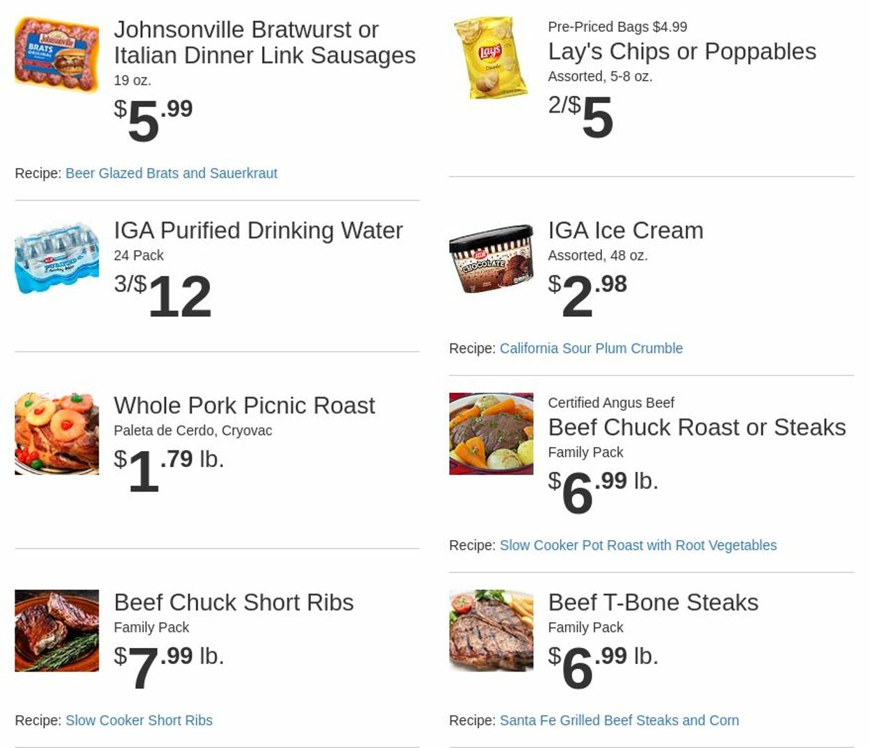 Weekly ad Rowe's IGA Supermarkets 05/28/2025 - 06/03/2025