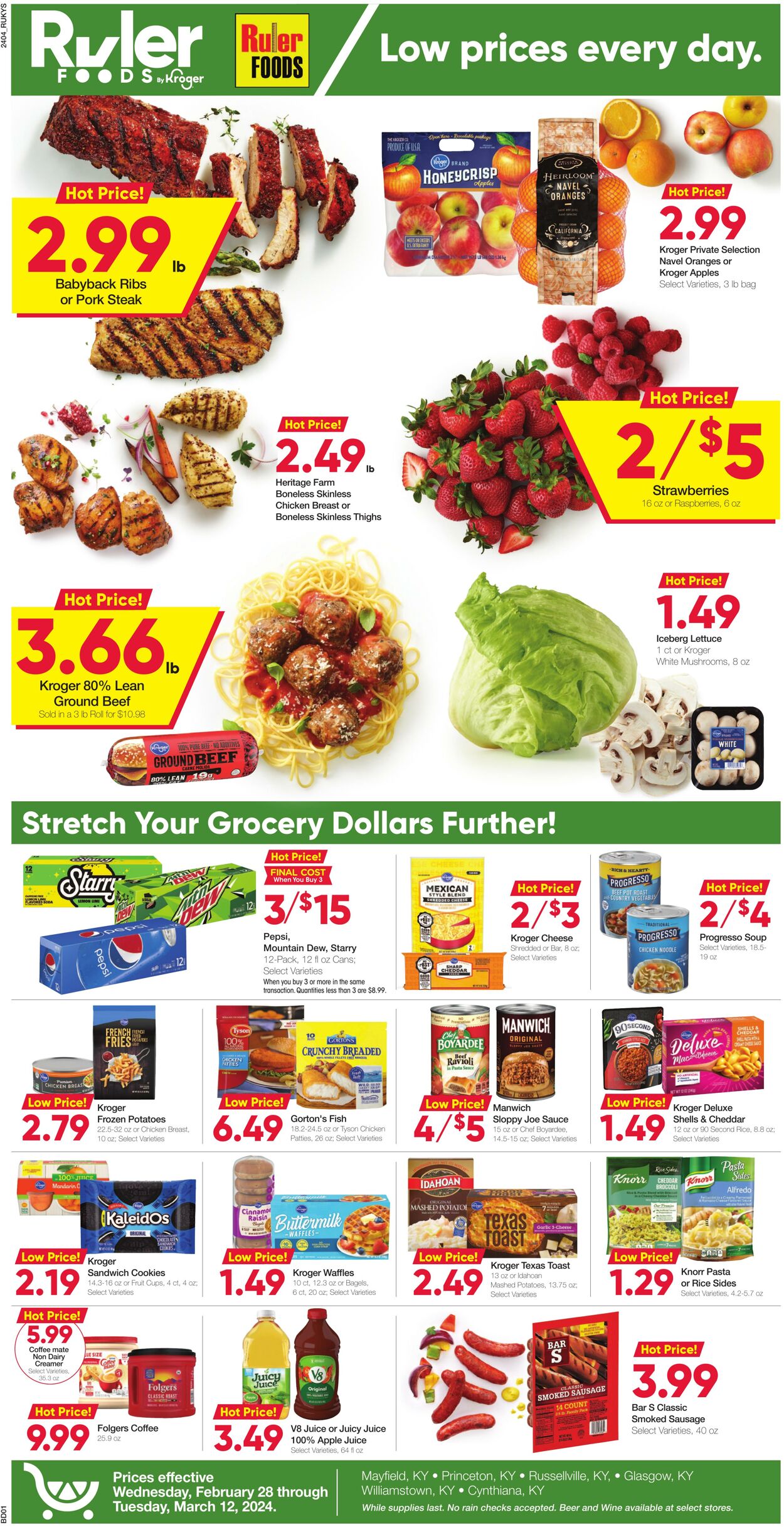 Weekly ad Ruler Foods 02/28/2024 - 03/12/2024