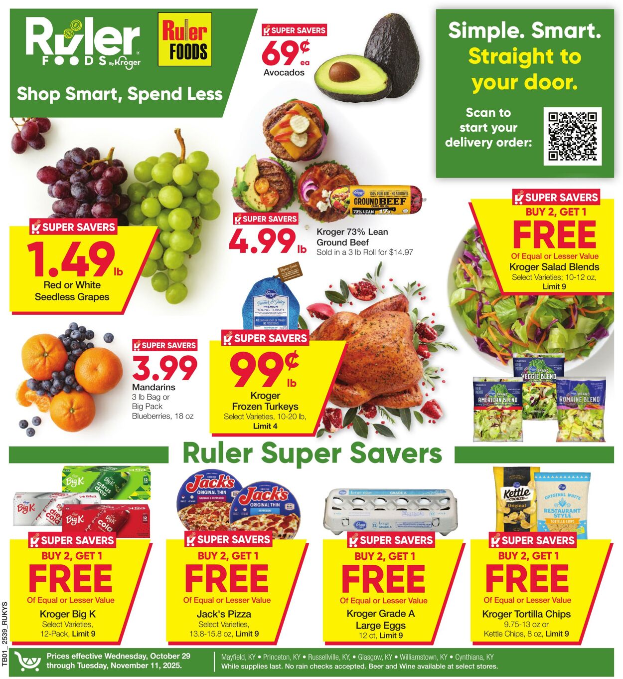 Weekly ad Ruler Foods 10/29/2025 - 11/11/2025